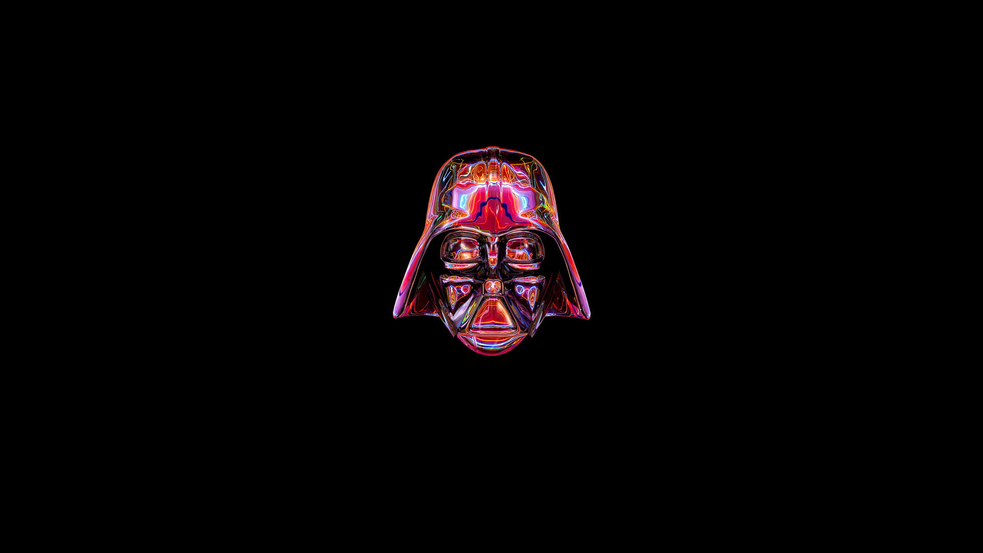  dark, Darth Vader, backgrounds, male likeness, black background, no people, human representation, multi Colored, human Face, still life, illuminated, HD Wallpaper
