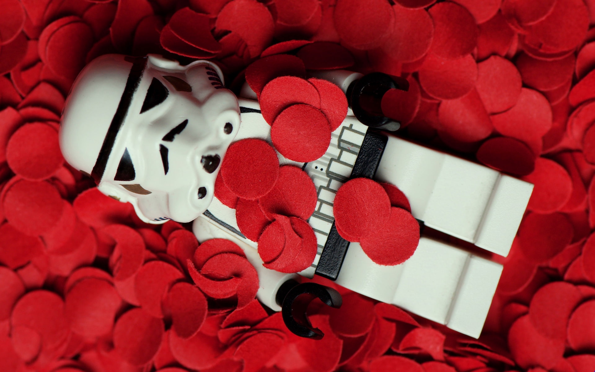 lego, flowers, wars, beauty, stormtroopers, petals, 1080P, star, x, hd, american, art, nature, Star Wars, rose, HD Wallpaper