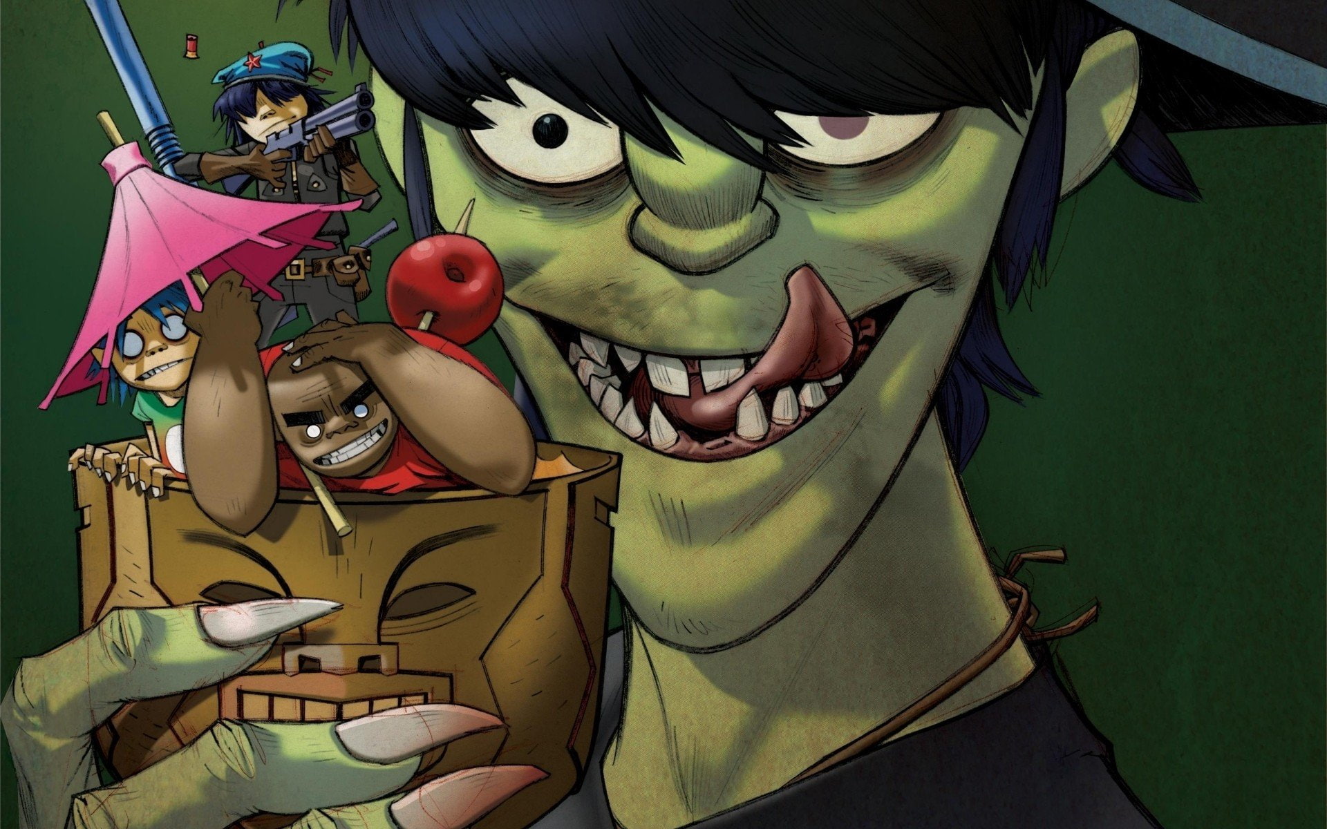 wars, gorillaz, 1080P, px, games, art, star, video, x, hd, Music, 1920x1200 px, HD Wallpaper