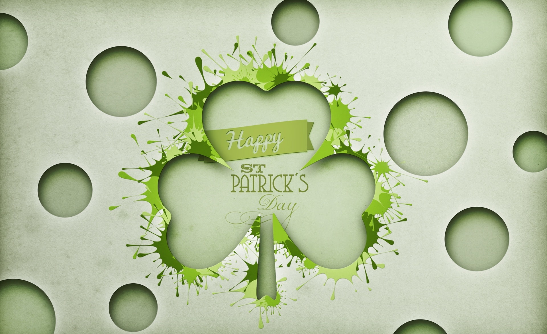 studio shot, Green, heart shape, 2014, message, art and craft, Clover, s, Holidays, no people, 1080P, green color, indoors, Lucky, st, text, emotion, patrick, HD Wallpaper