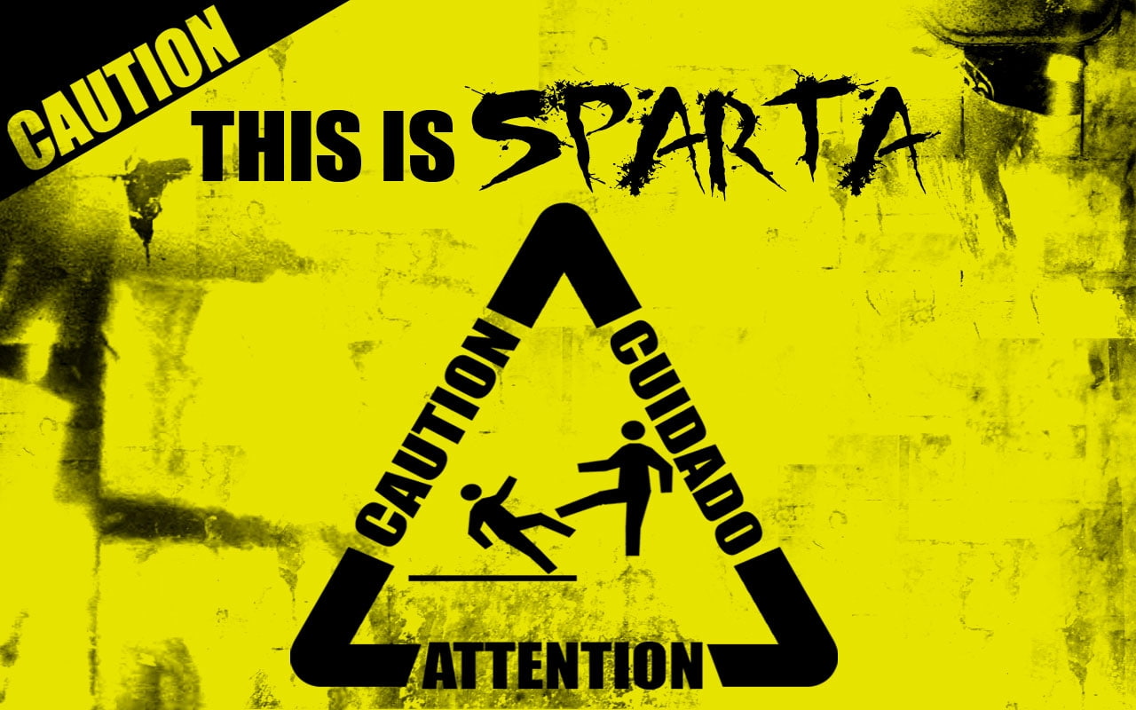 entertainment, hd, caution, 300 (Movie), movie, Sparta, 720P, art, movies, HD Wallpaper
