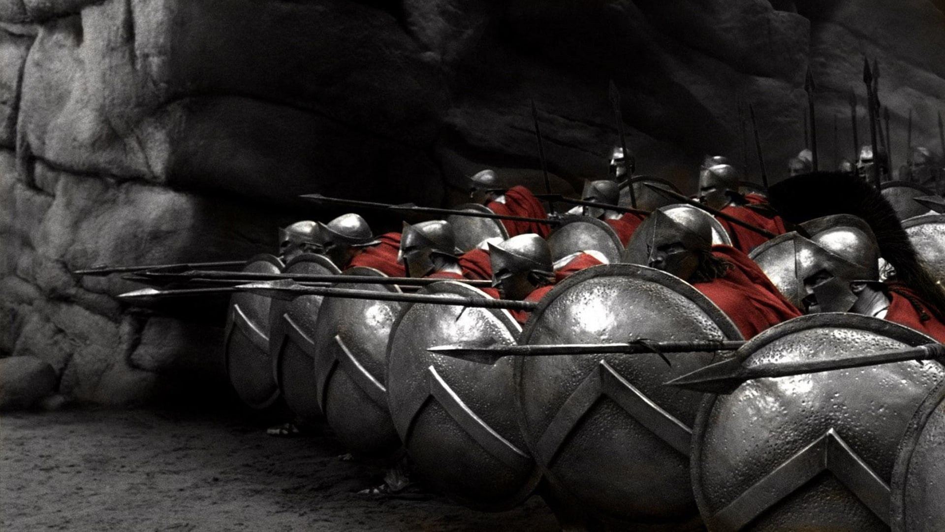 1080P, selective, sparta, entertainment, coloring, art, x, hd, soldiers, movies, spears, HD Wallpaper