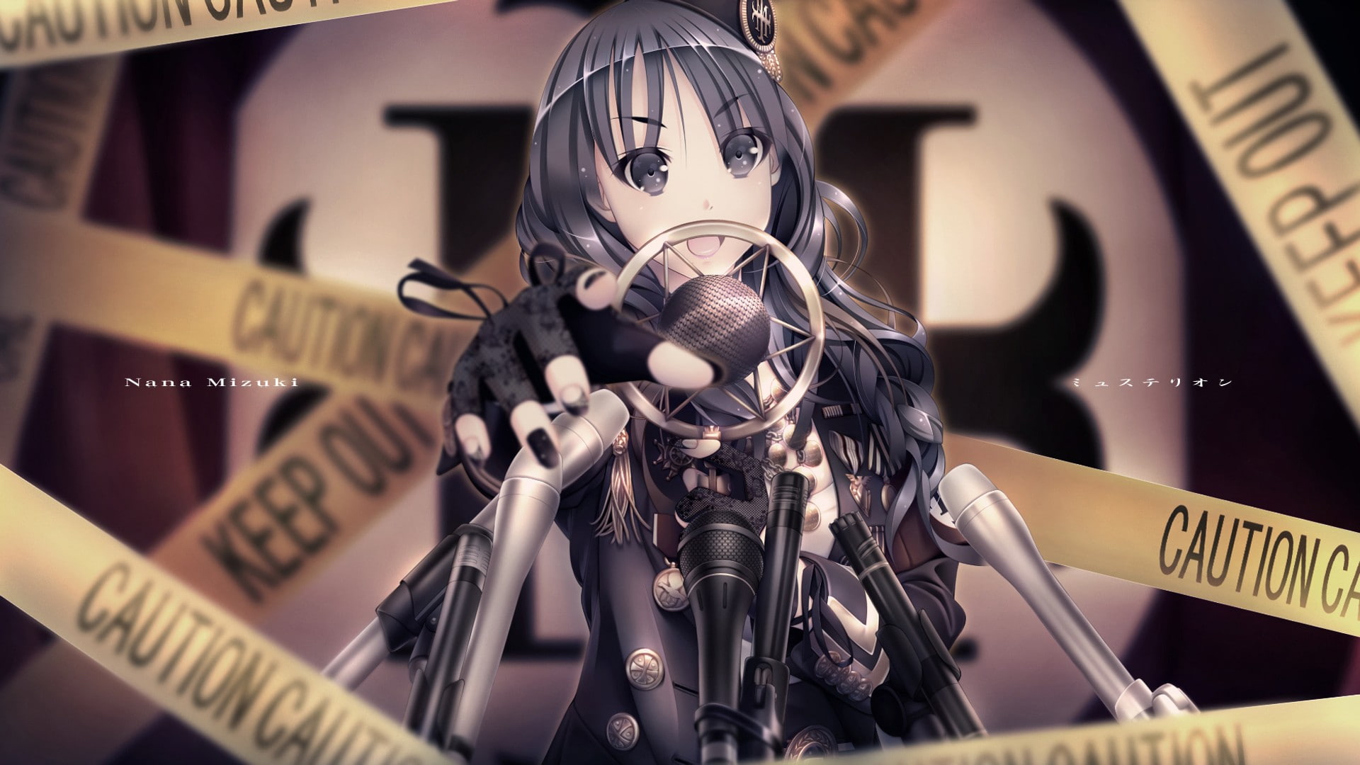 cartoon/comic, 1080P, anime, hd, caution, HD Wallpaper