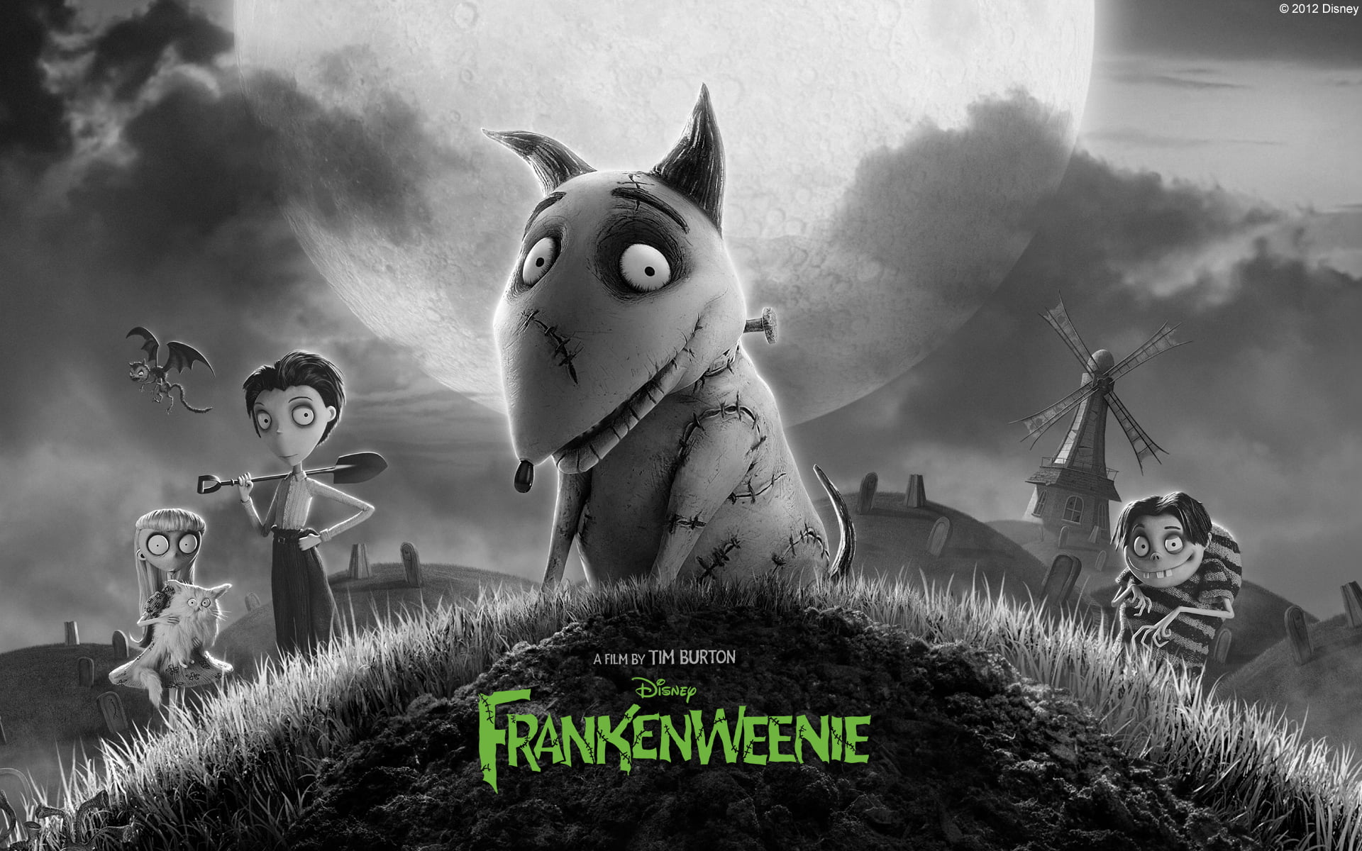 sculpture, no people, black And White, grass, 1080P, male likeness, animal, toy, nature, cloud - Sky, western script, ominous, cartoon, child, statue, HD Wallpaper