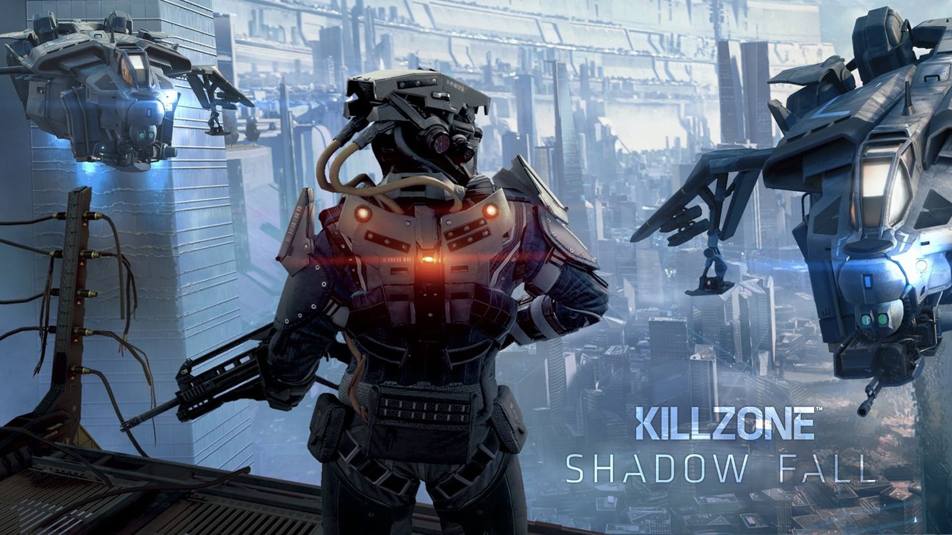 1080P, robot, transportation, Killzone: Shadow Fall, futuristic, glass - material, transparent, technology, mode of transportation, photography themes, HD Wallpaper