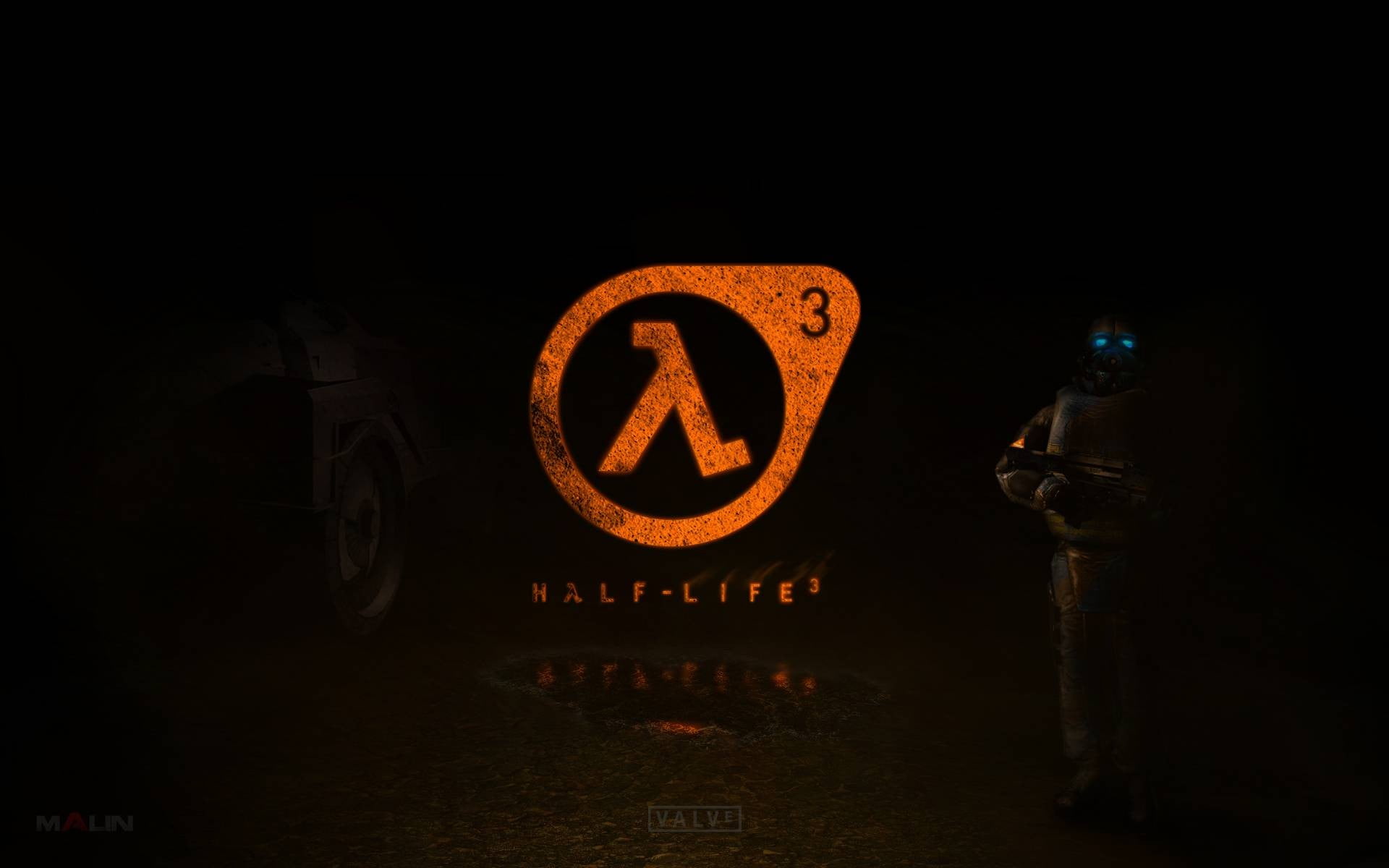 lighting equipment, 1080P, black background, Half-Life 3, logo, studio shot, night, communication, life, dark, Half-Life, text, copy space, half, western script, HD Wallpaper