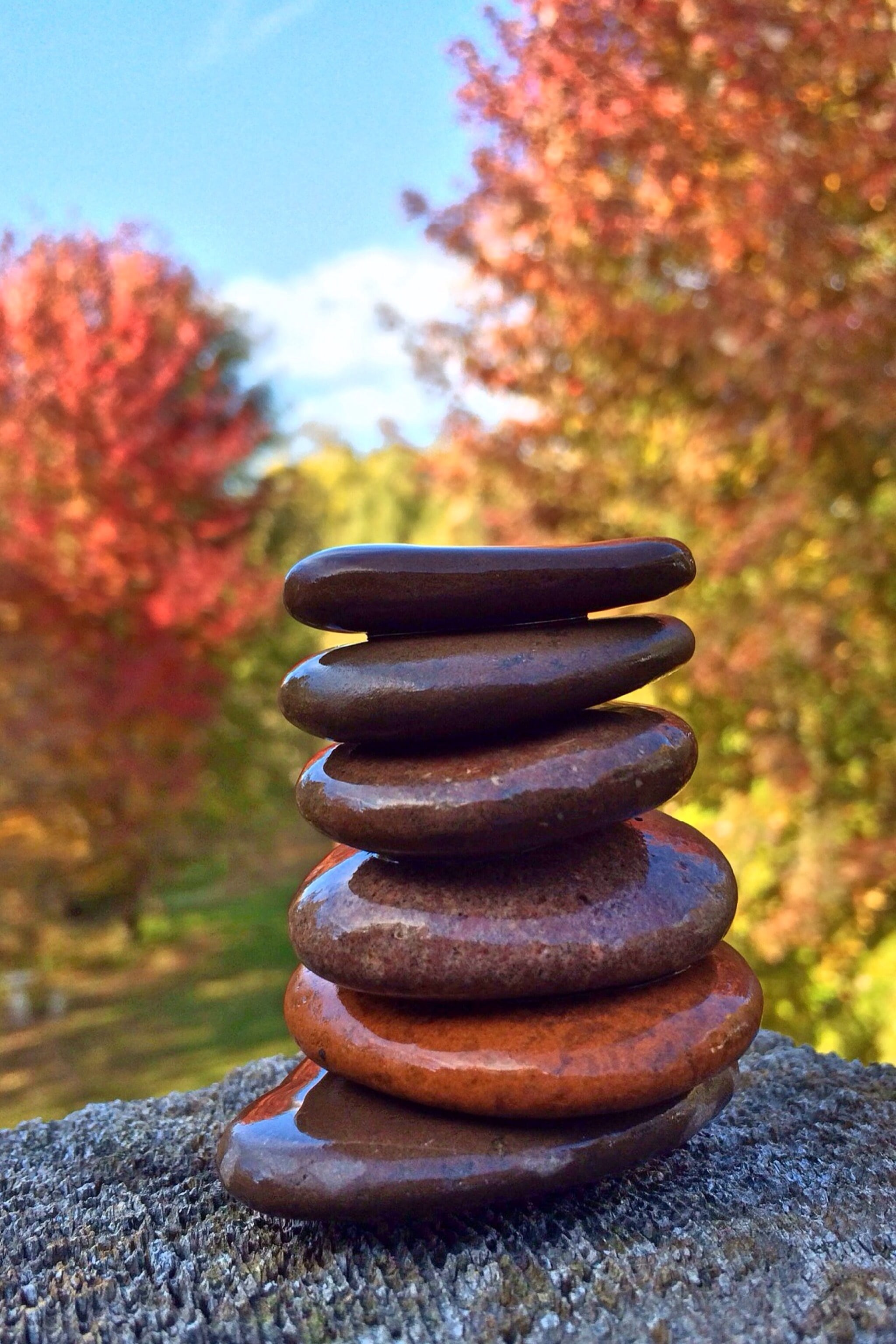 land, rock, relax, tranquil Scene, no people, close-up, pebble, rock - Object, photo, 2K, outdoors, nature, change, solid, closeup, balance, stack, focus on foreground, Phone HD Wallpaper