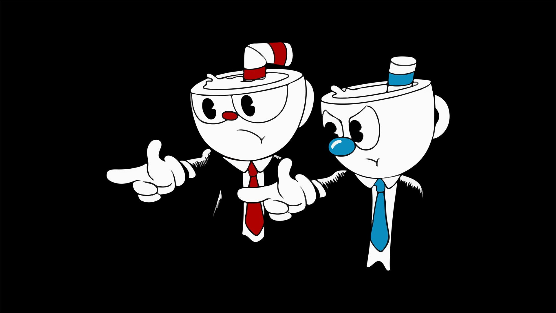 Pulp Fiction, humor, Cuphead (Video Game), 1080P, HD Wallpaper