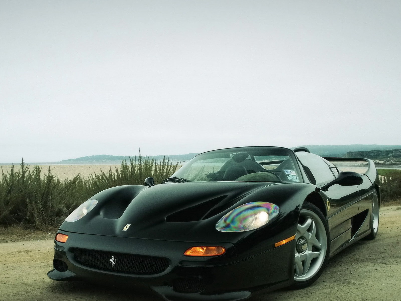 720P, hd, f50, cars, car, ferrari, convertible, black, f, HD Wallpaper