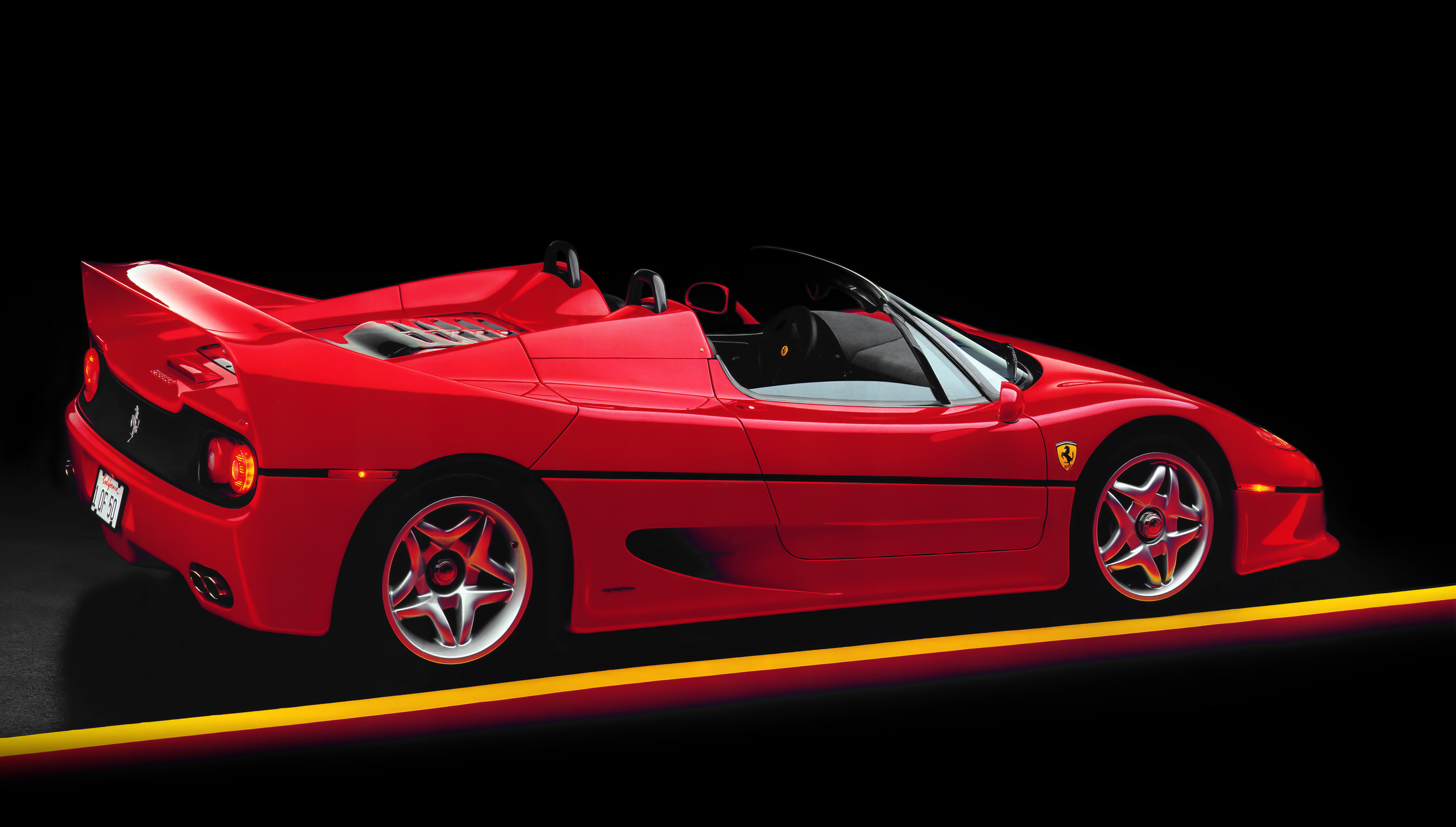 supercar, red, spider, Ferrari F50, 4K, HD Wallpaper