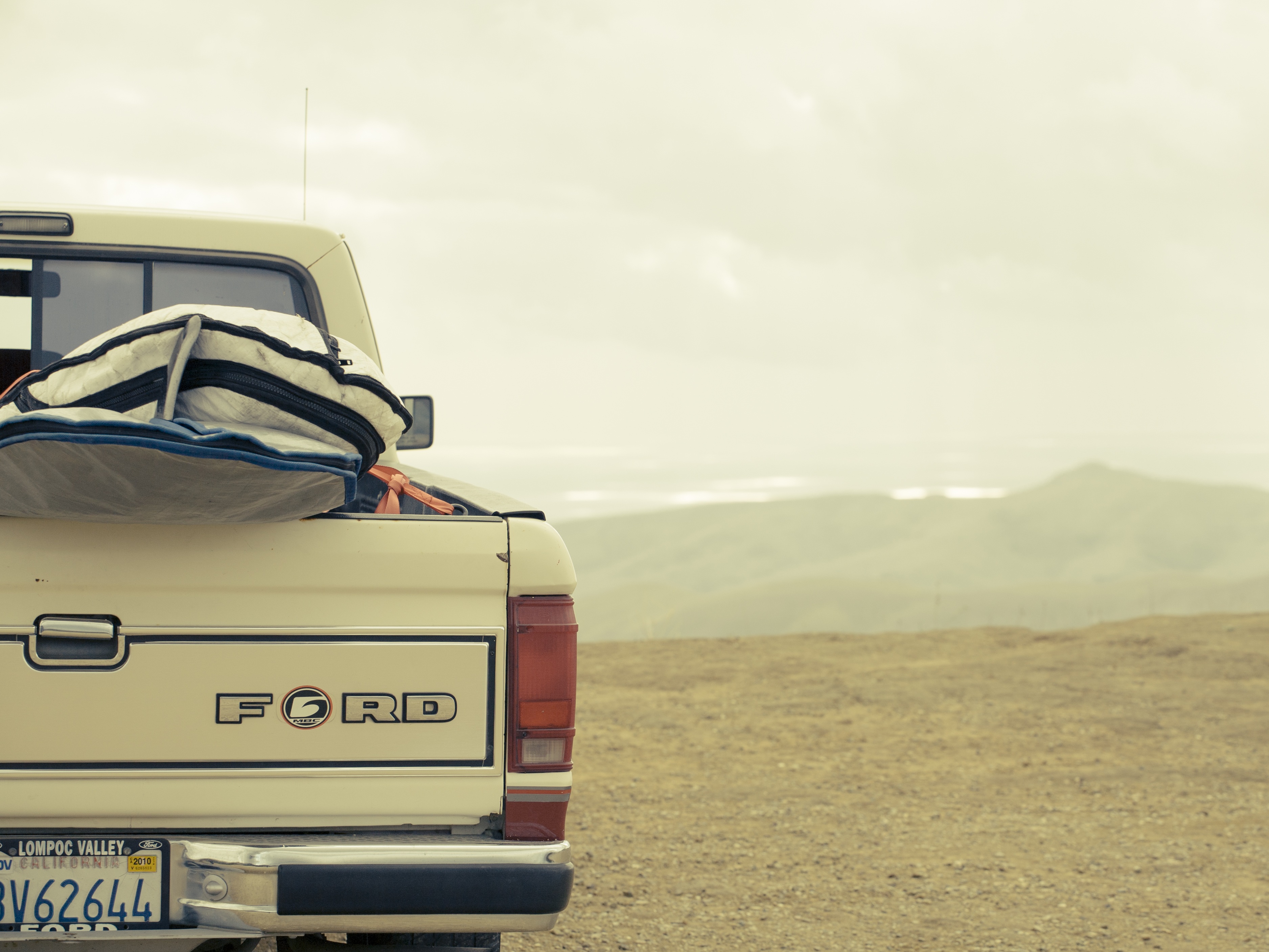 lorry, car, water, hippie, journey, auto, environment, road, automobile, best coast, chrome, vintage, land, mode of transportation, side, desert, sky, brown, HD Wallpaper
