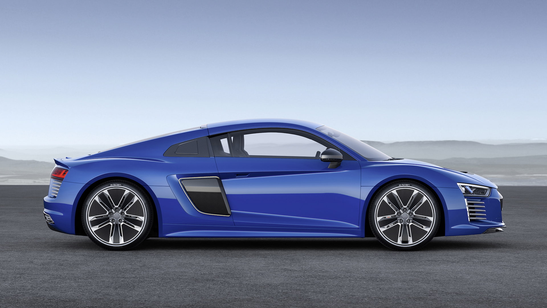 2016, view, side, blue car, blue, audi r8, car, r, side view, 1080P, audi, HD Wallpaper