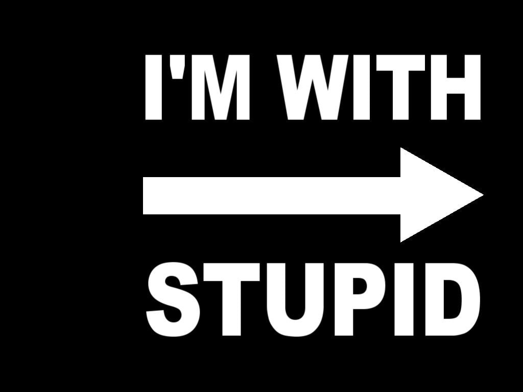 overlay, m, Funny, Sign, Humor, 480P, text, stupid, HD Wallpaper