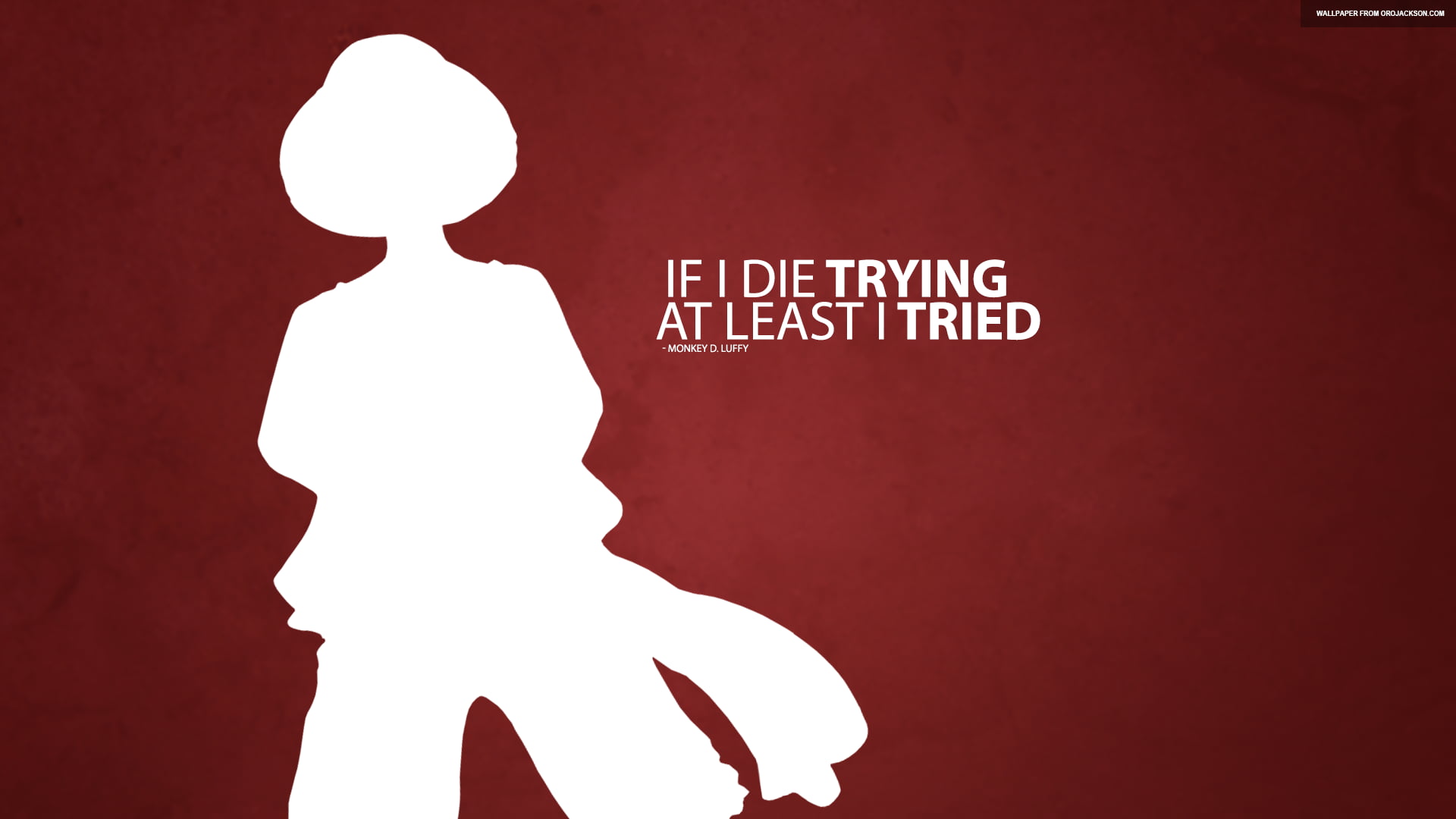 quote, trying, wall, Monkey D. Luffy, indoors, representation, One Piece, creativity, men, text, sign, silhouette, tried, standing, least, 1080P, communication, HD Wallpaper