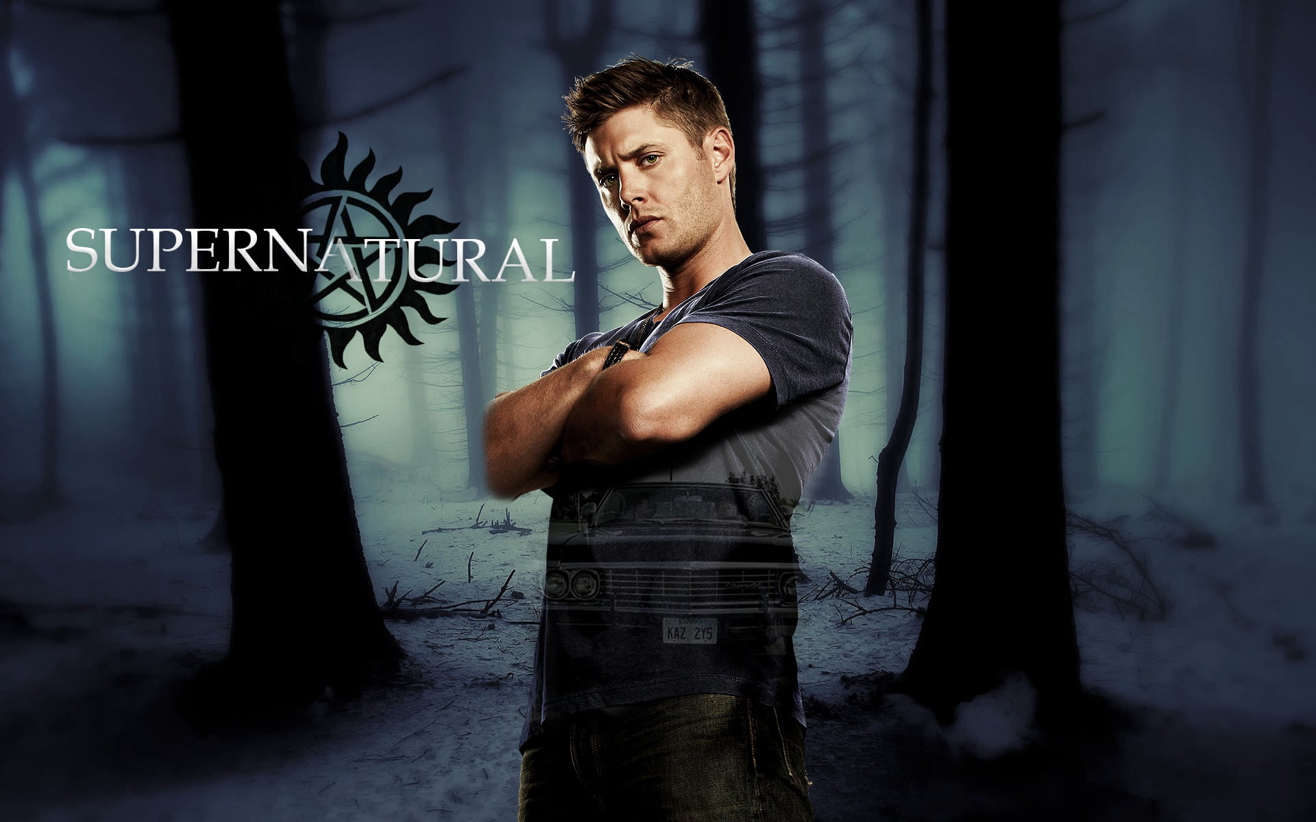 contemplation, fantasy art, arms crossed, young men, three quarter length, indoors, standing, real people, 1080P, Photoshop, young adult, Dean Winchester, HD Wallpaper