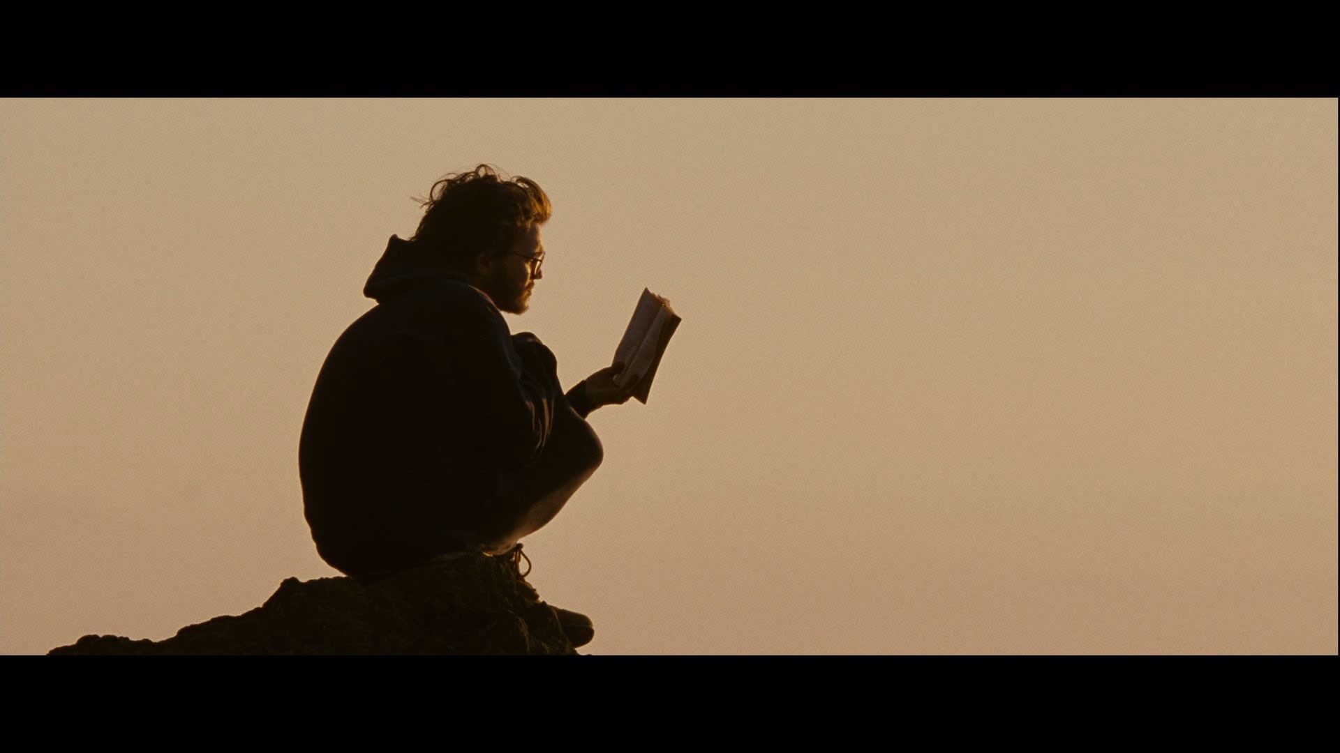 x, people, emile, art, wild, hirsch, sillhouette, actors, large, movies, sunset, reading, 1080P, hd, HD Wallpaper
