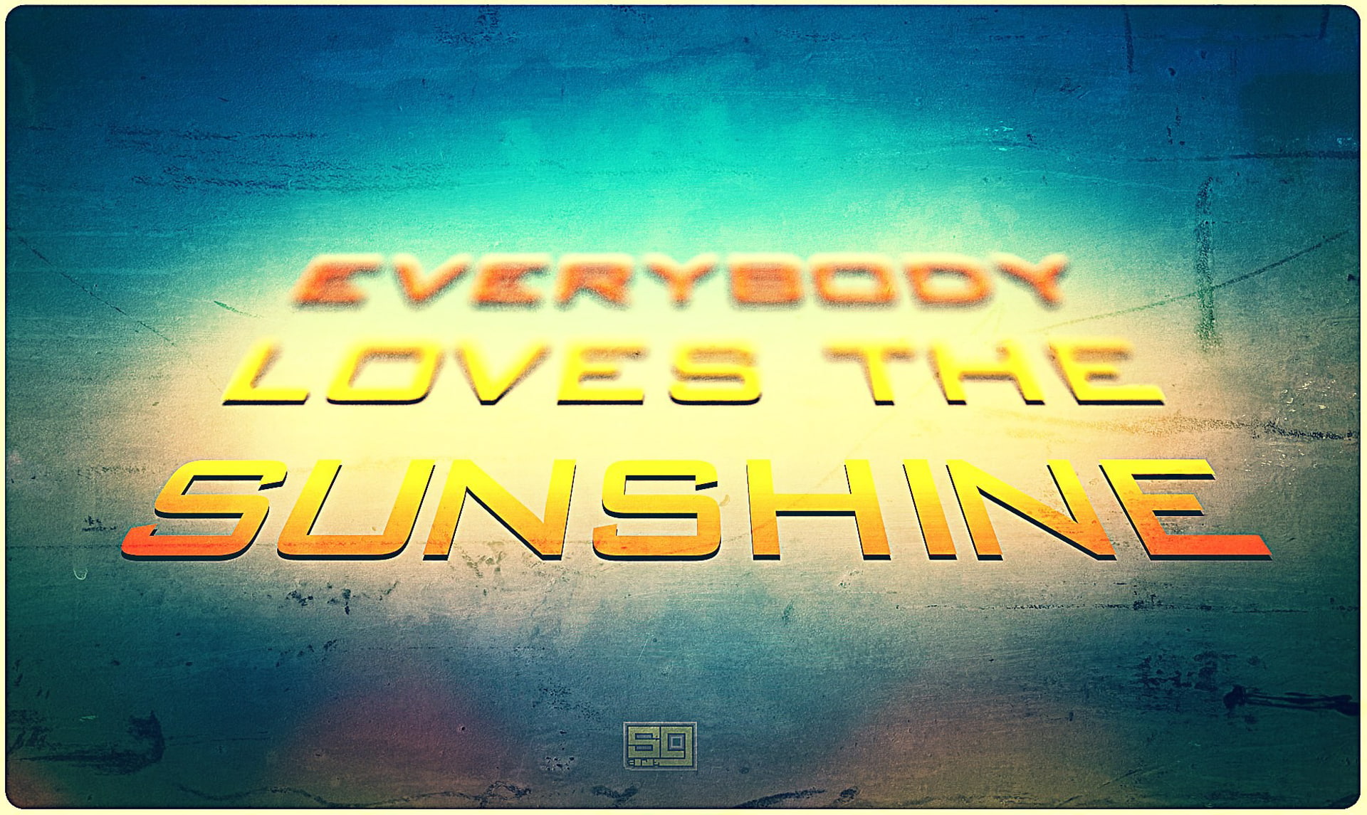 background, words, everybody loves the sunshine, 1080P, style, HD Wallpaper