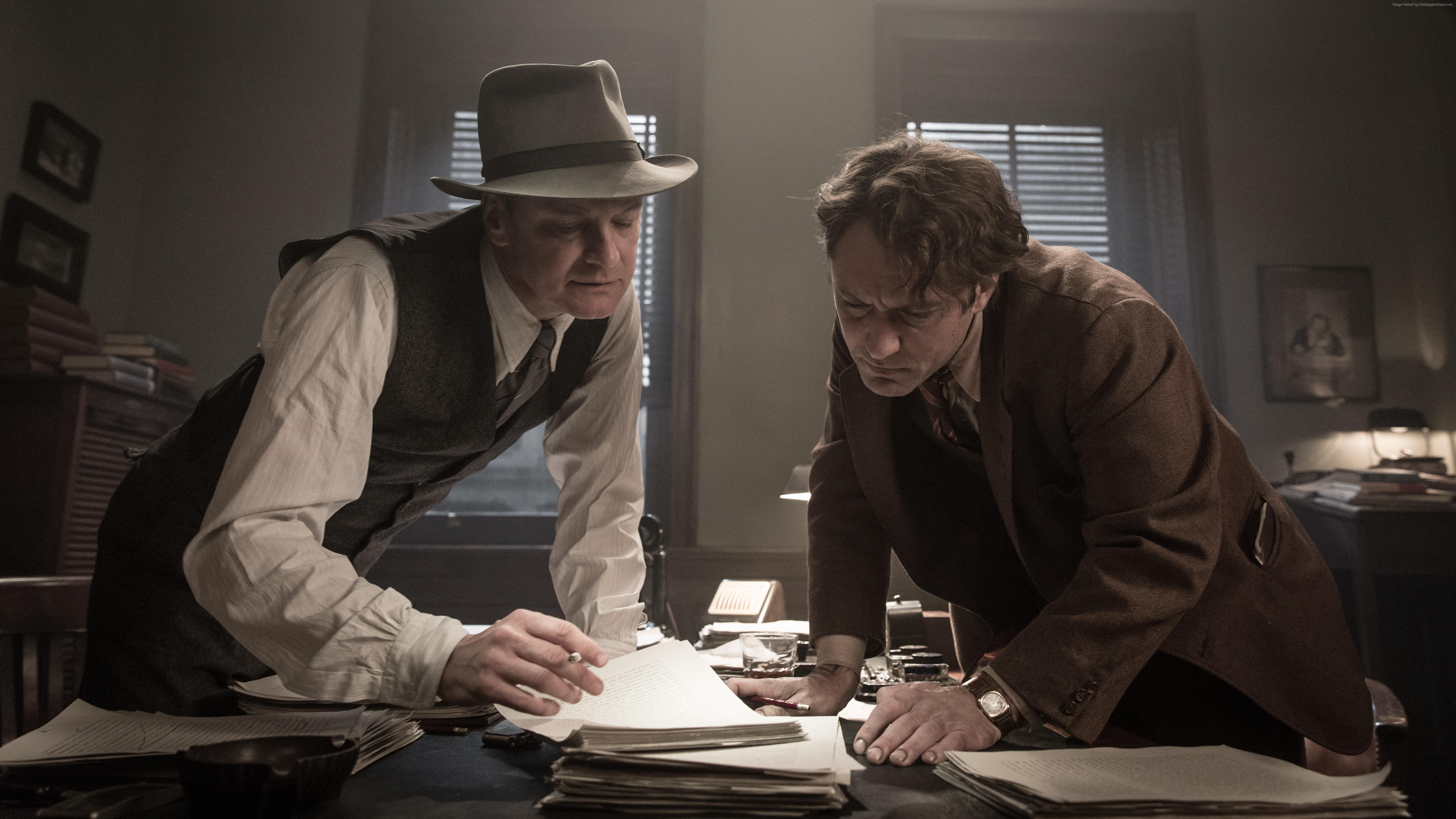 Genius, 5K, best movies of 2016, Jude Law, Colin Firth, HD Wallpaper