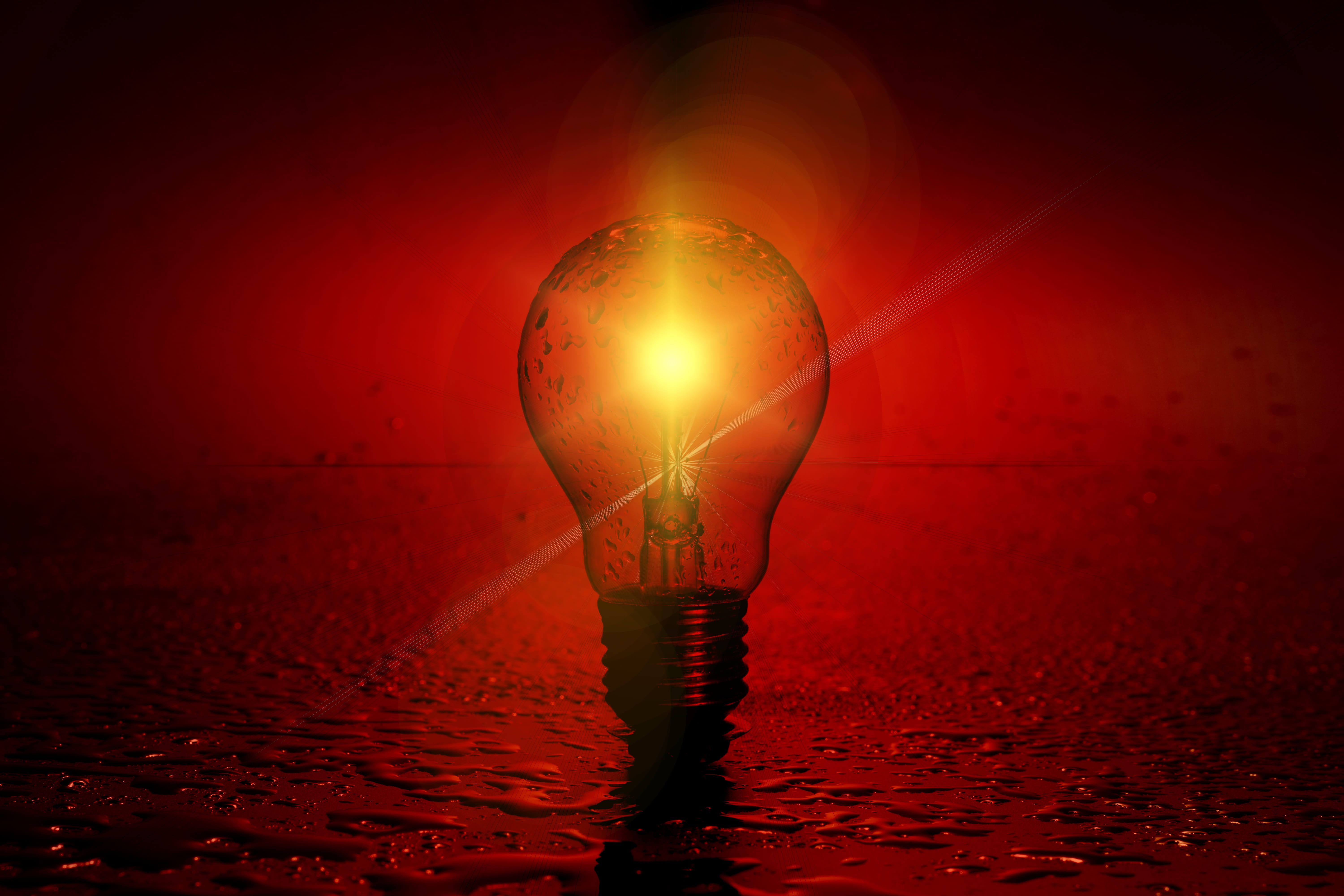 light - natural phenomenon, digital composite, water, energy generation, reflection, electricity production, sunbeam, light, power supply, yellow, current, HD Wallpaper