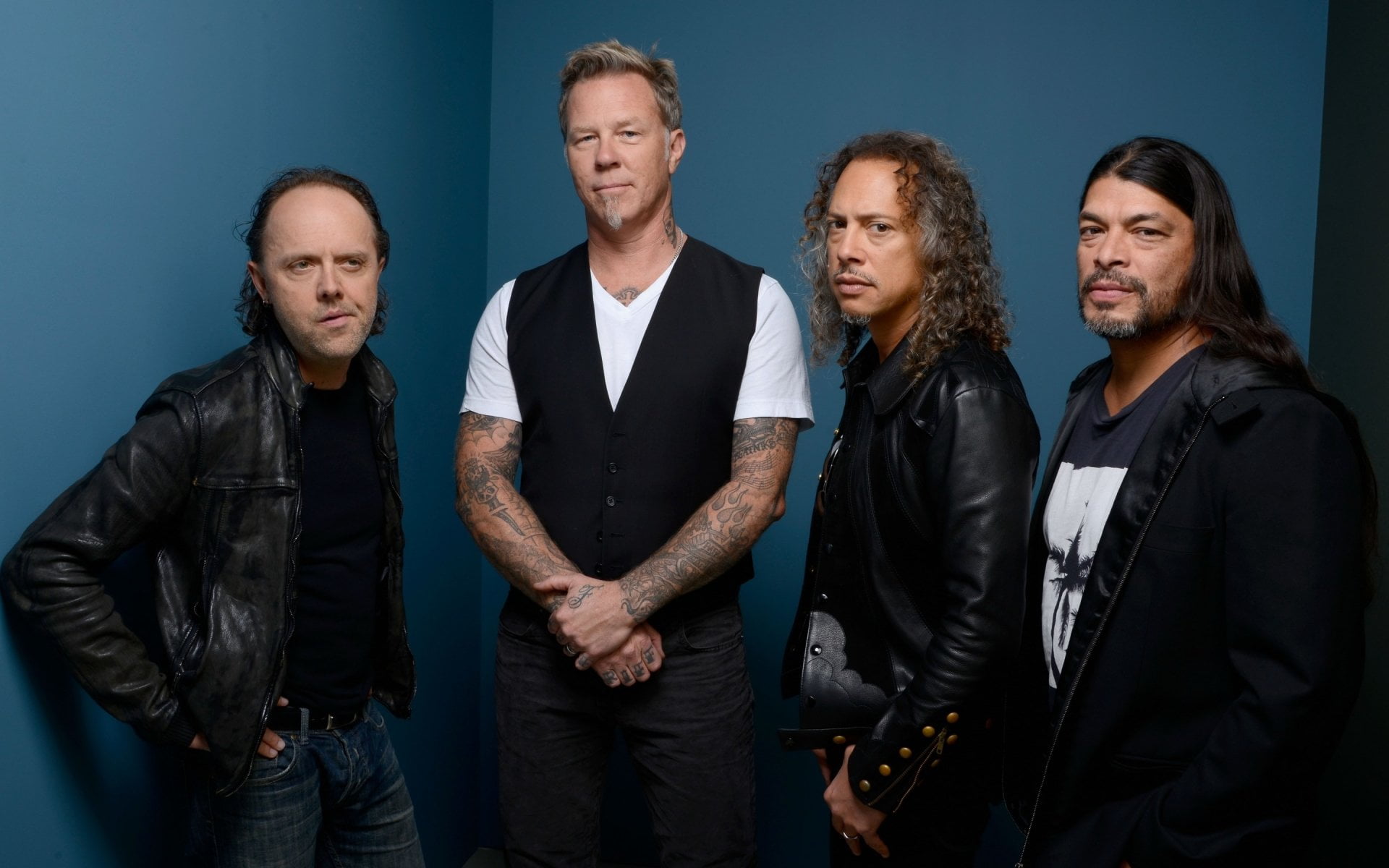 Musician, coworker, mature men, casual clothing, adult, Band (Music), hairstyle, people, front view, colleague, cooperation, Metallica, mature adult, group of people, HD Wallpaper