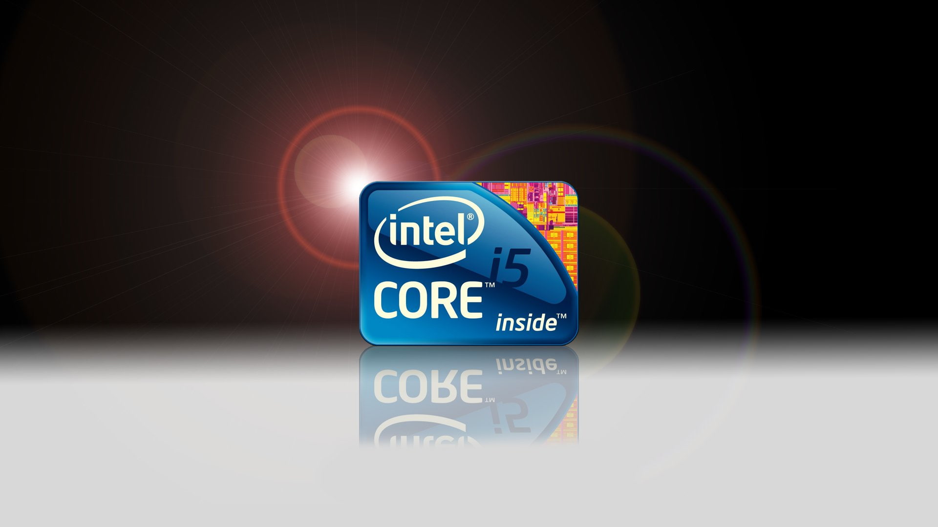 Intel, 1080P, icon, Technology, core, CPU, HD Wallpaper