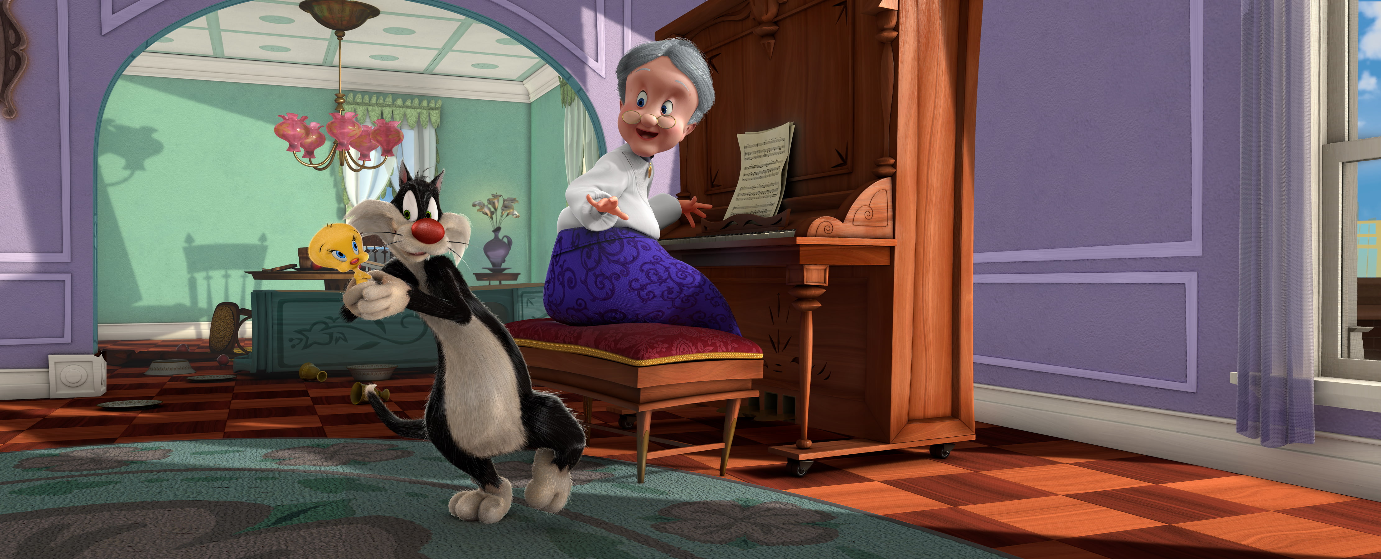 sylvester, tunes, 4K, tweety, looney, HD Wallpaper