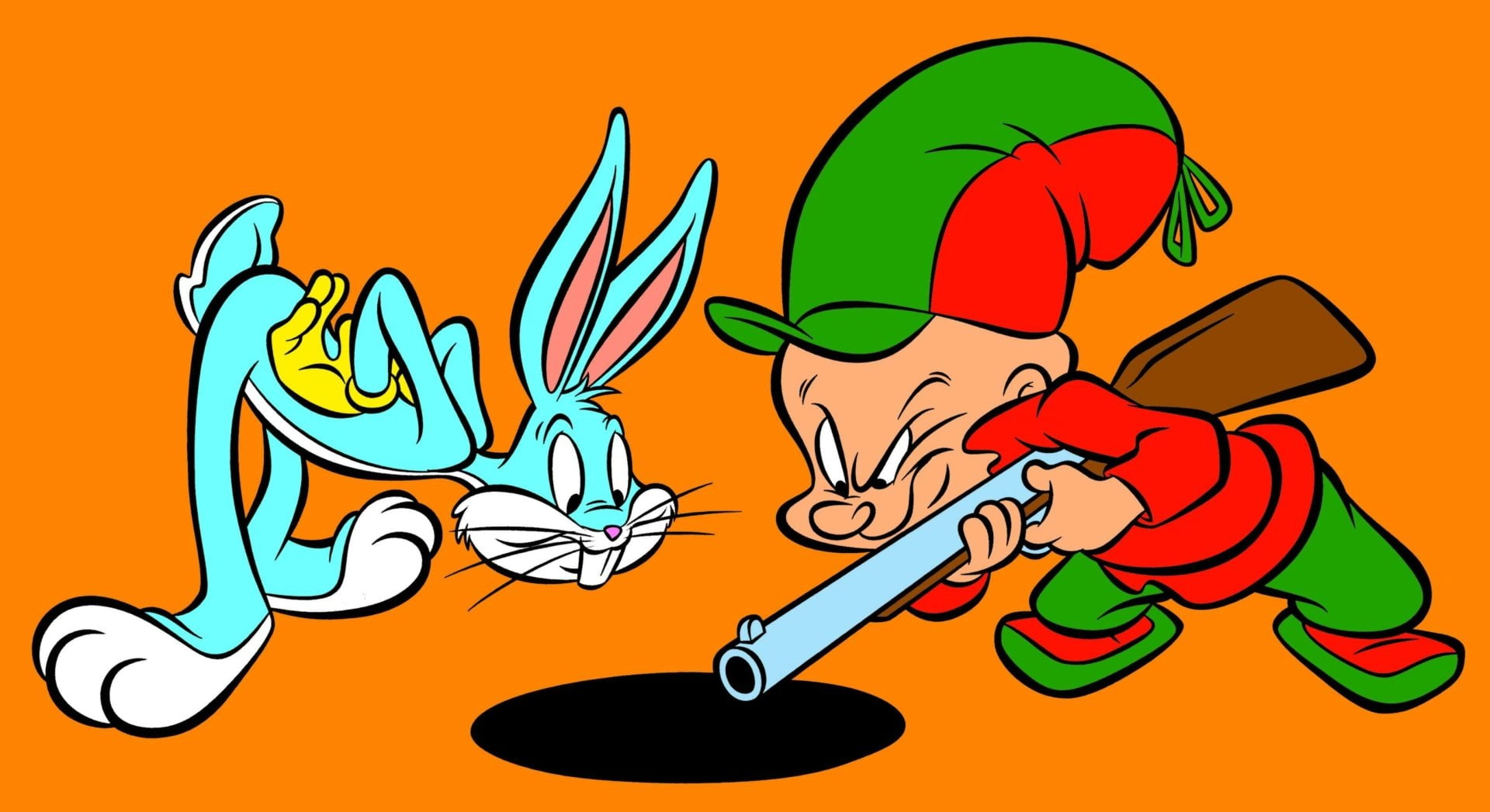 TV Show, colored background, vegetable, aggression, yellow, household equipment, vertebrate, cute, blue, green color, spice, Bugs Bunny, women, anger, orange color, HD Wallpaper