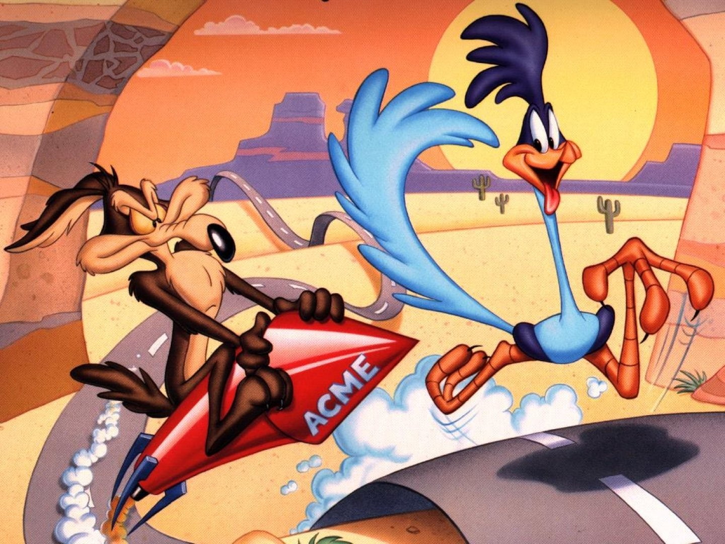 720P, Wile E. Coyote and The Road Runner, TV Show, Looney Tunes, HD Wallpaper