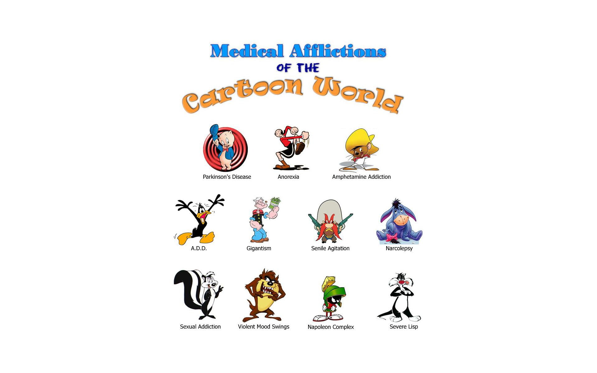 looney, medical, cartoon, network, tunes, afflictions, 3d and abstract, 1080P, HD Wallpaper