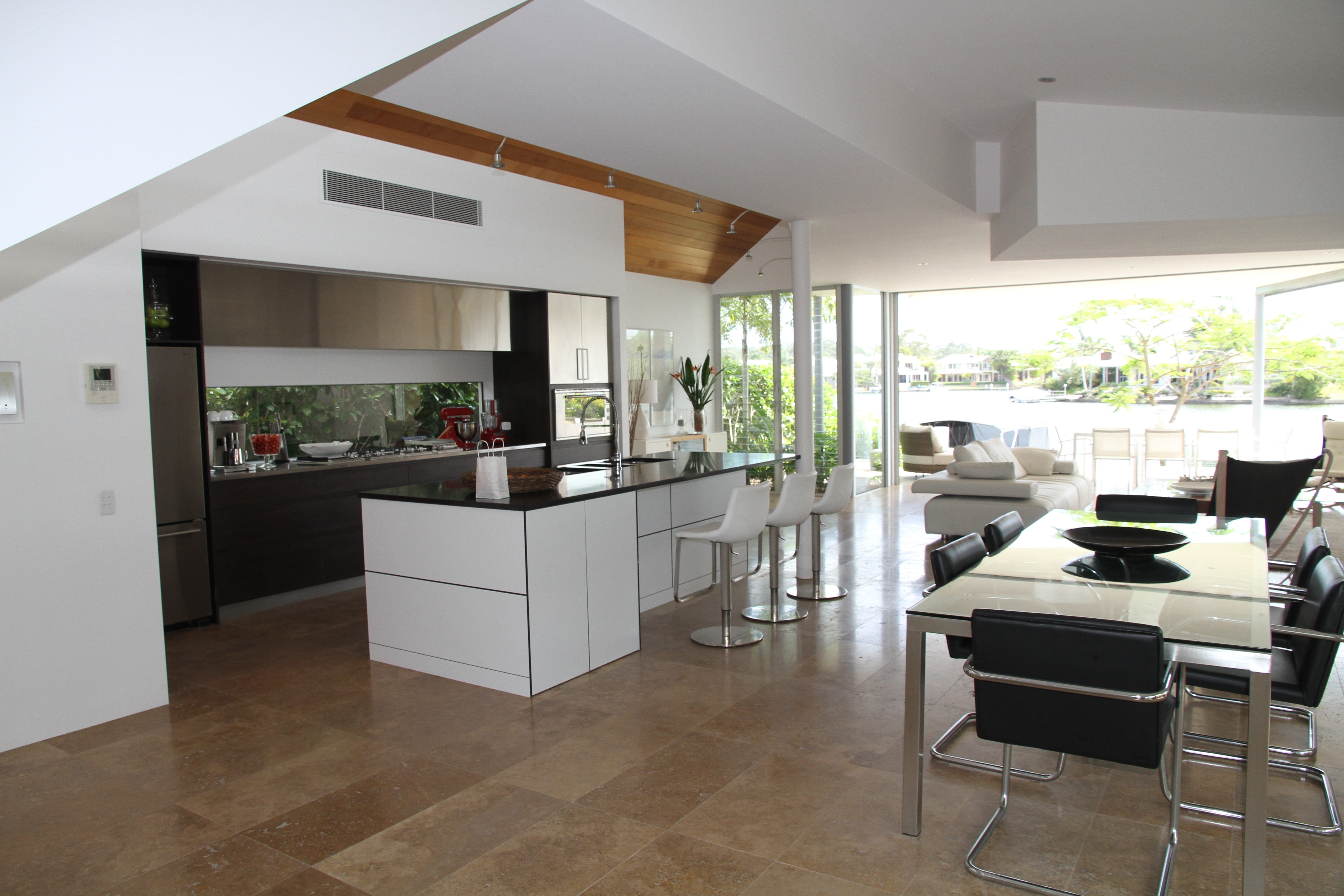 interior design, chairs, clean, estate, built structure, family, cabinet, kitchen counter, flooring, chair, furniture, floor, seat, 5K, furnitures, window, HD Wallpaper