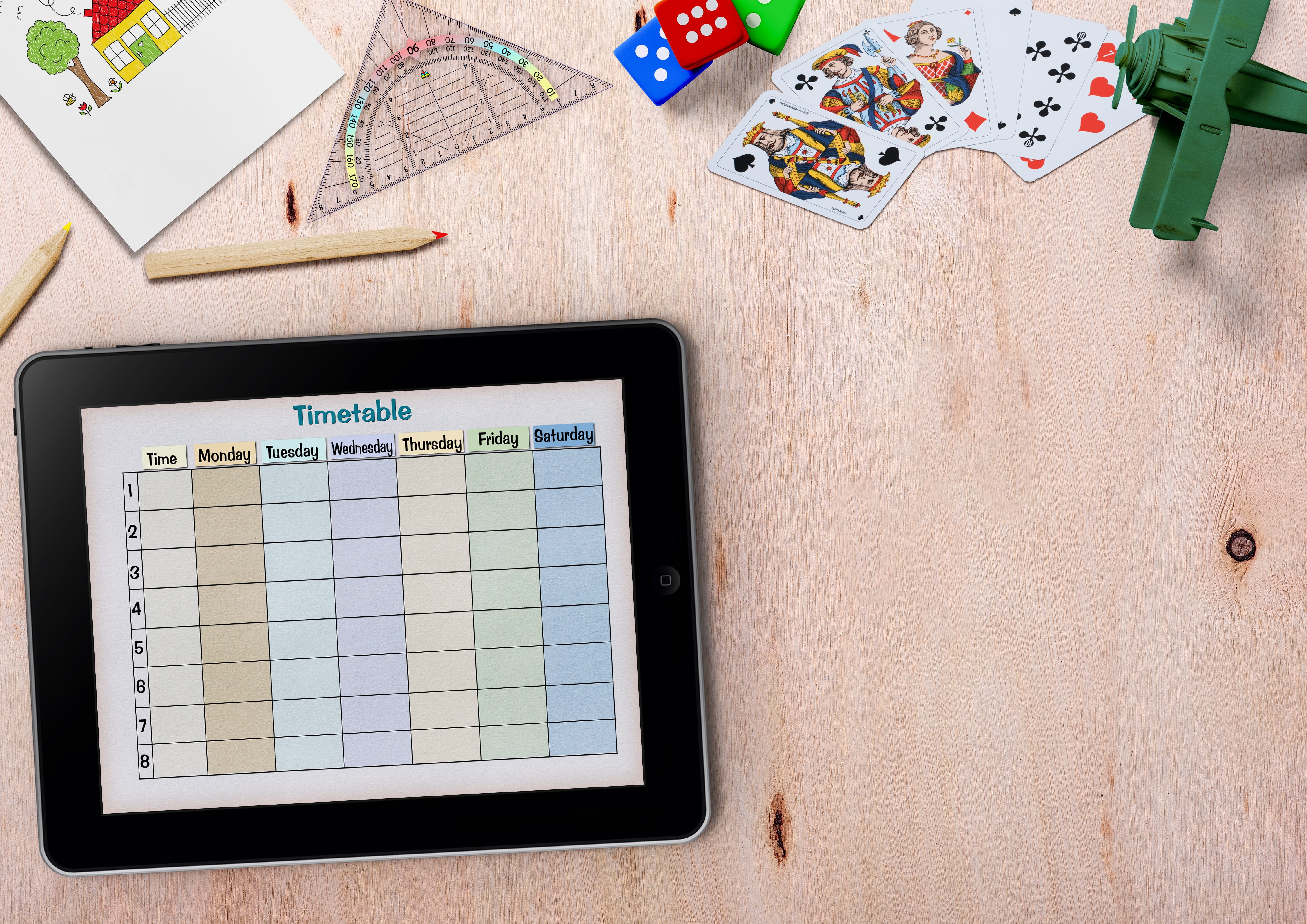 teacher, school, first-graders, time management, children, school start, wood - material, timetable, template, scheduler, geodreieck, diagram, training, HD Wallpaper