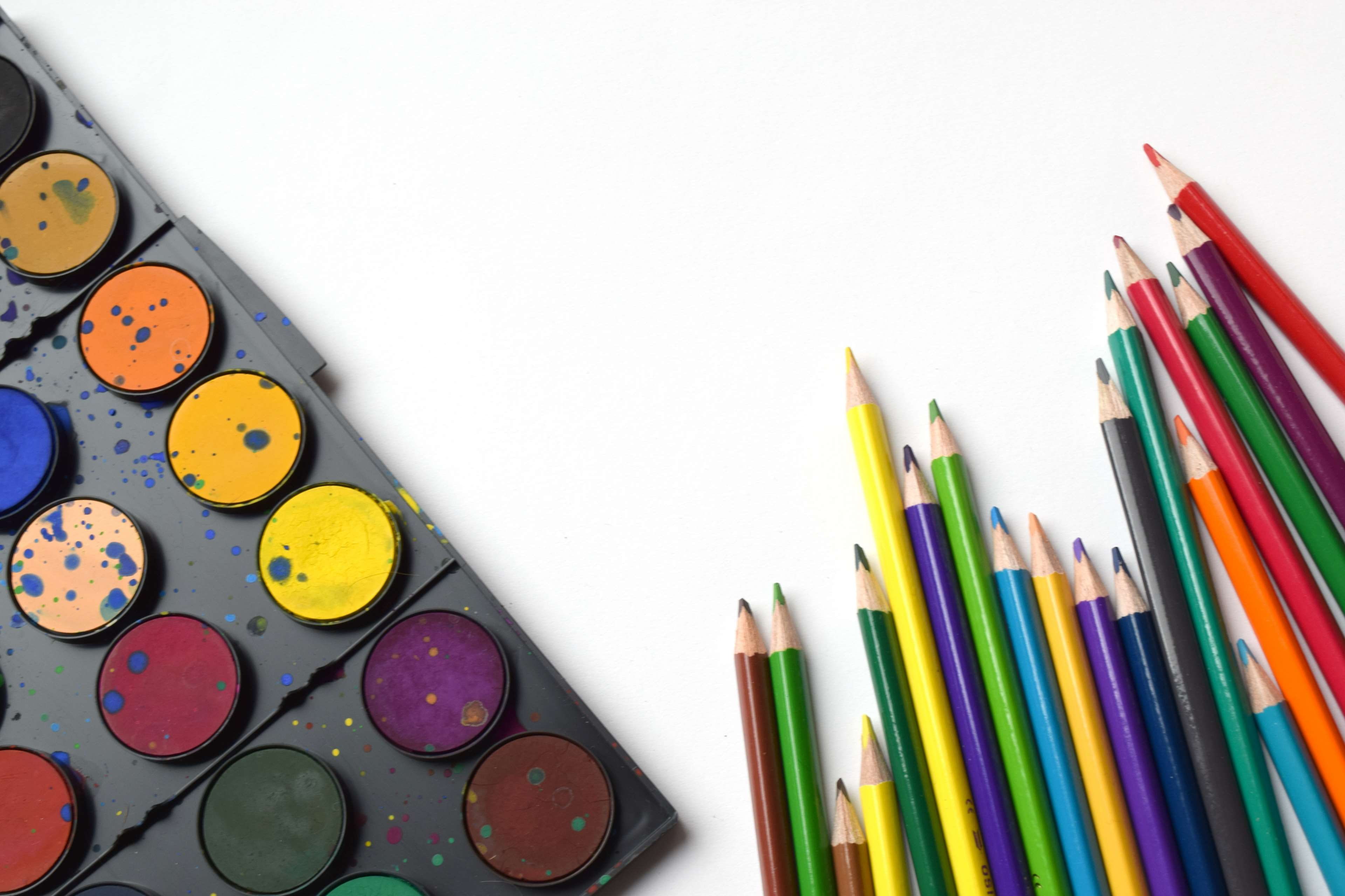 draw, books, variation, artist, paint, watercolor paints, brush, education, activity, pencil, backtoschool, coloring, colorful, indoors, art supplies, back to school, HD Wallpaper