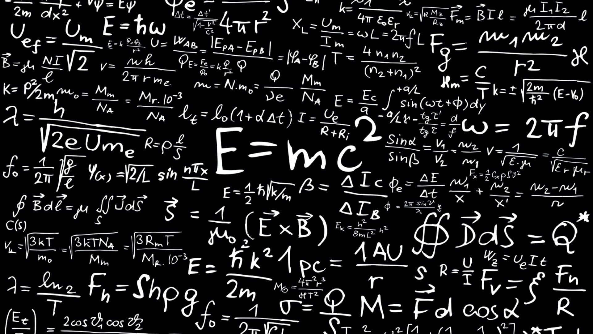 mathematics, science, Special Relativity, Albert Einstein, Formula, physics, 1080P, HD Wallpaper