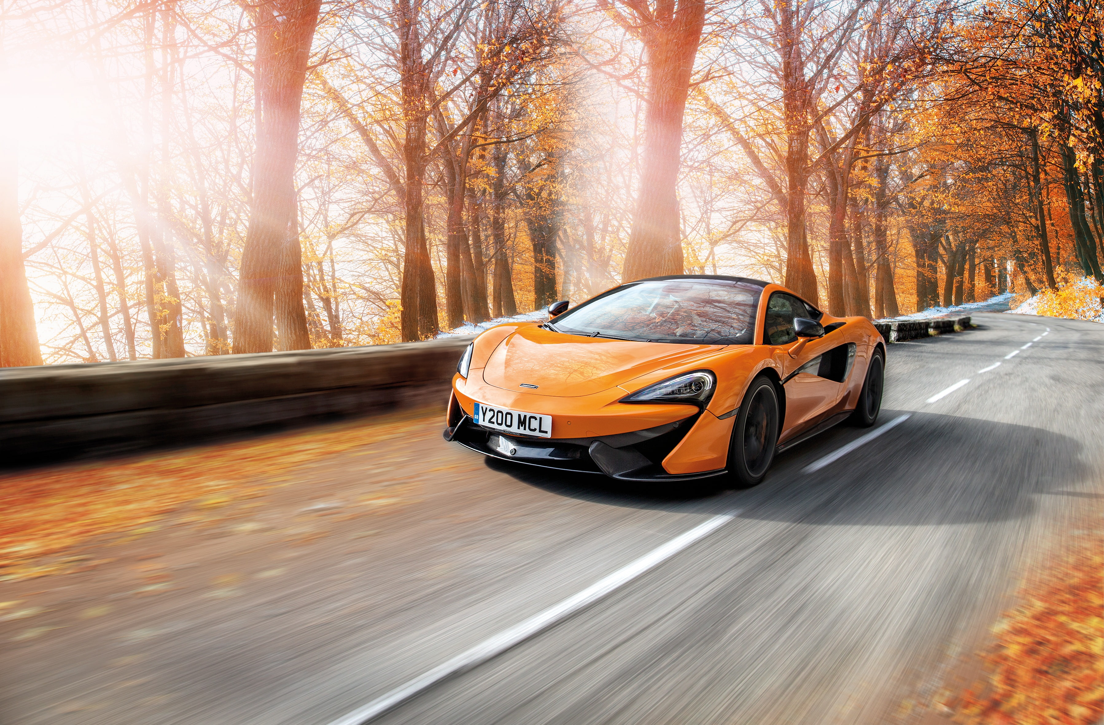 4K, McLaren 570S, 2K, Pirelli MC Sottozero 3 winter tires, HD Wallpaper