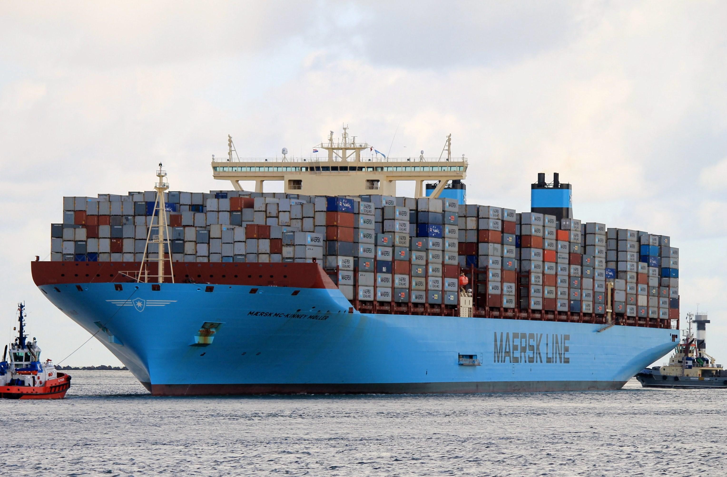 largest, maersk, shipbuilding, ship, mc, daewoo, container, kinney, 2K, marine, daewoo shipbuilding and marine engineering, engineering, moller, largest container ship, HD Wallpaper