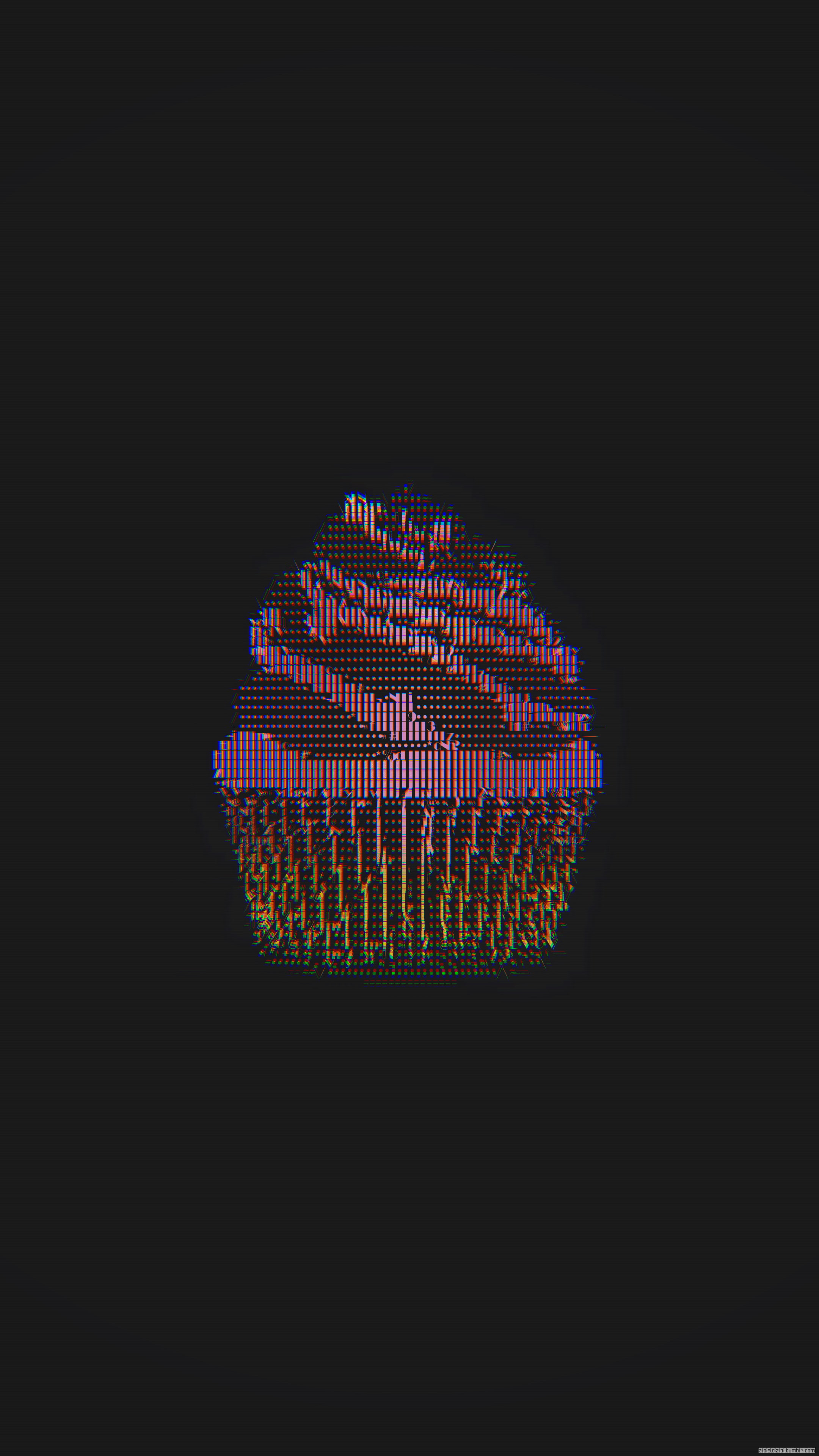 neon, cake, glitch art, 4K, black, cupcakes, ASCII art, abstract, Phone HD Wallpaper