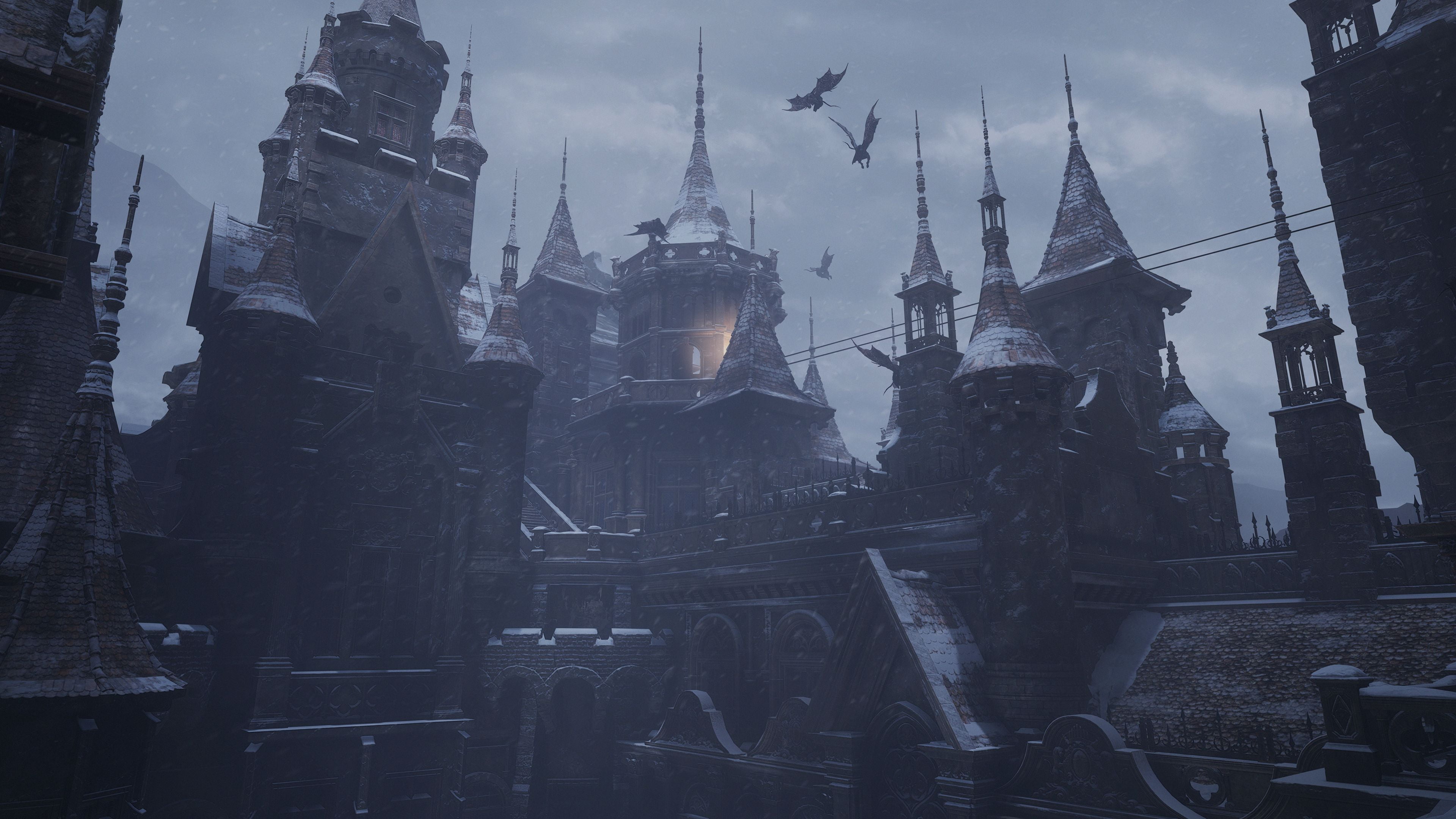 Games posters, Resident Evil 8: Village, Umbrella Corporation, 4K, HD Wallpaper