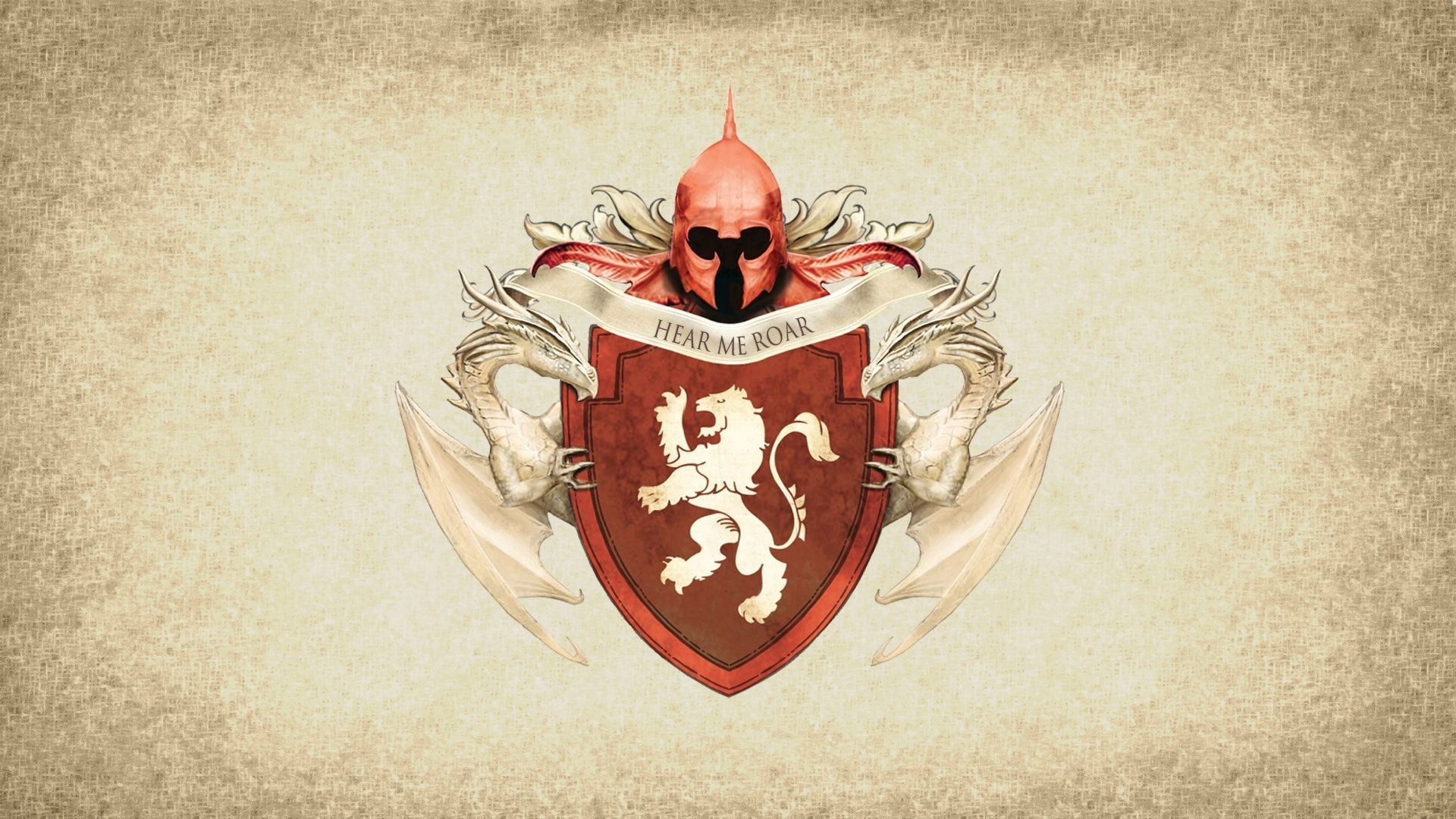 artwork, coats of arms, crest, sigils, 1080P, Game of Thrones, House Lannister, paper, HD Wallpaper
