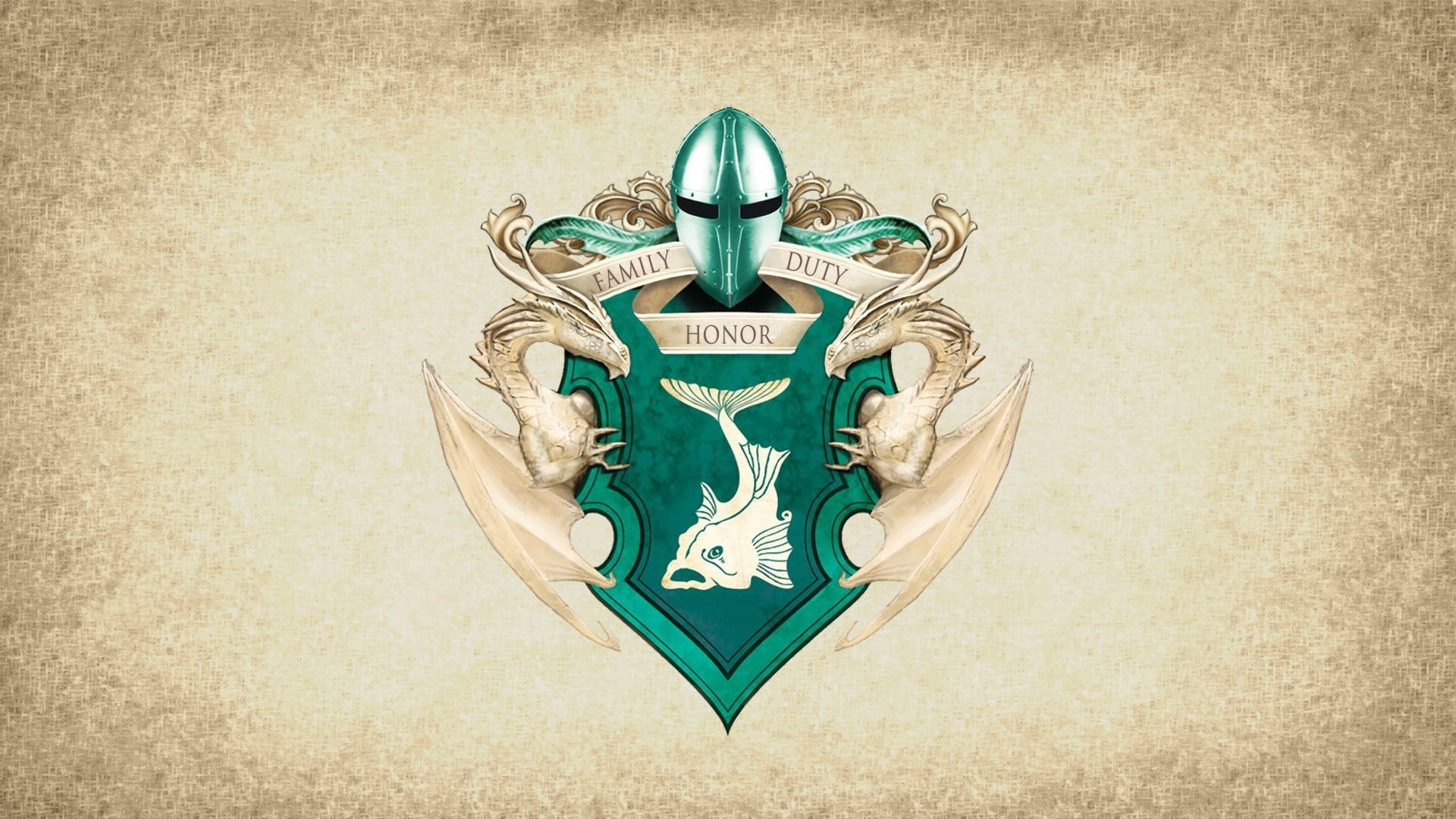 1080P, artwork paper coats of arms crest house tully sigils game of thrones, HD Wallpaper