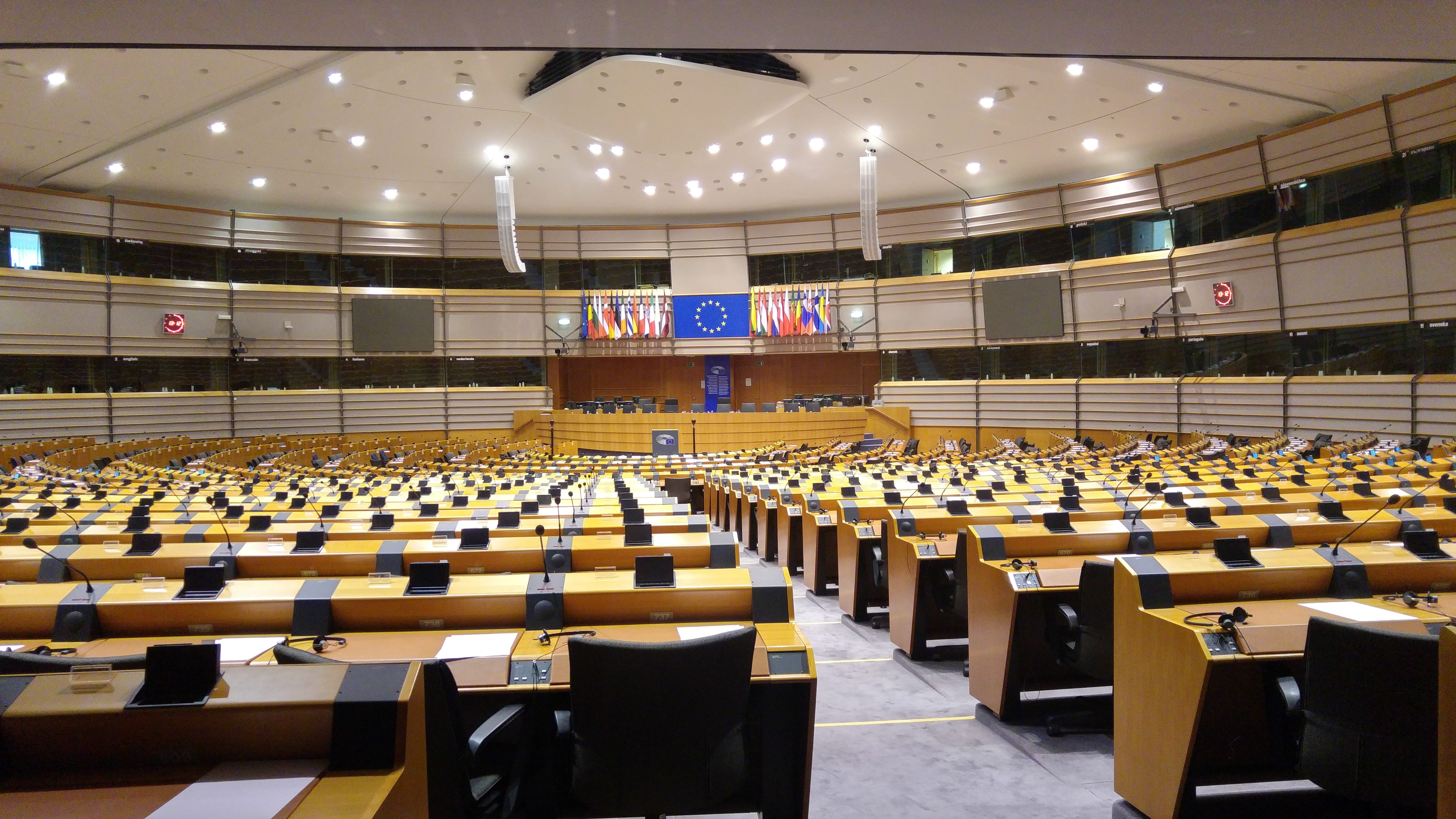 eu, europe, large group of objects, European Parliament, studying, table, seminar, 5K, no people, Voting, view, indoors, education, in a row, order, european, HD Wallpaper