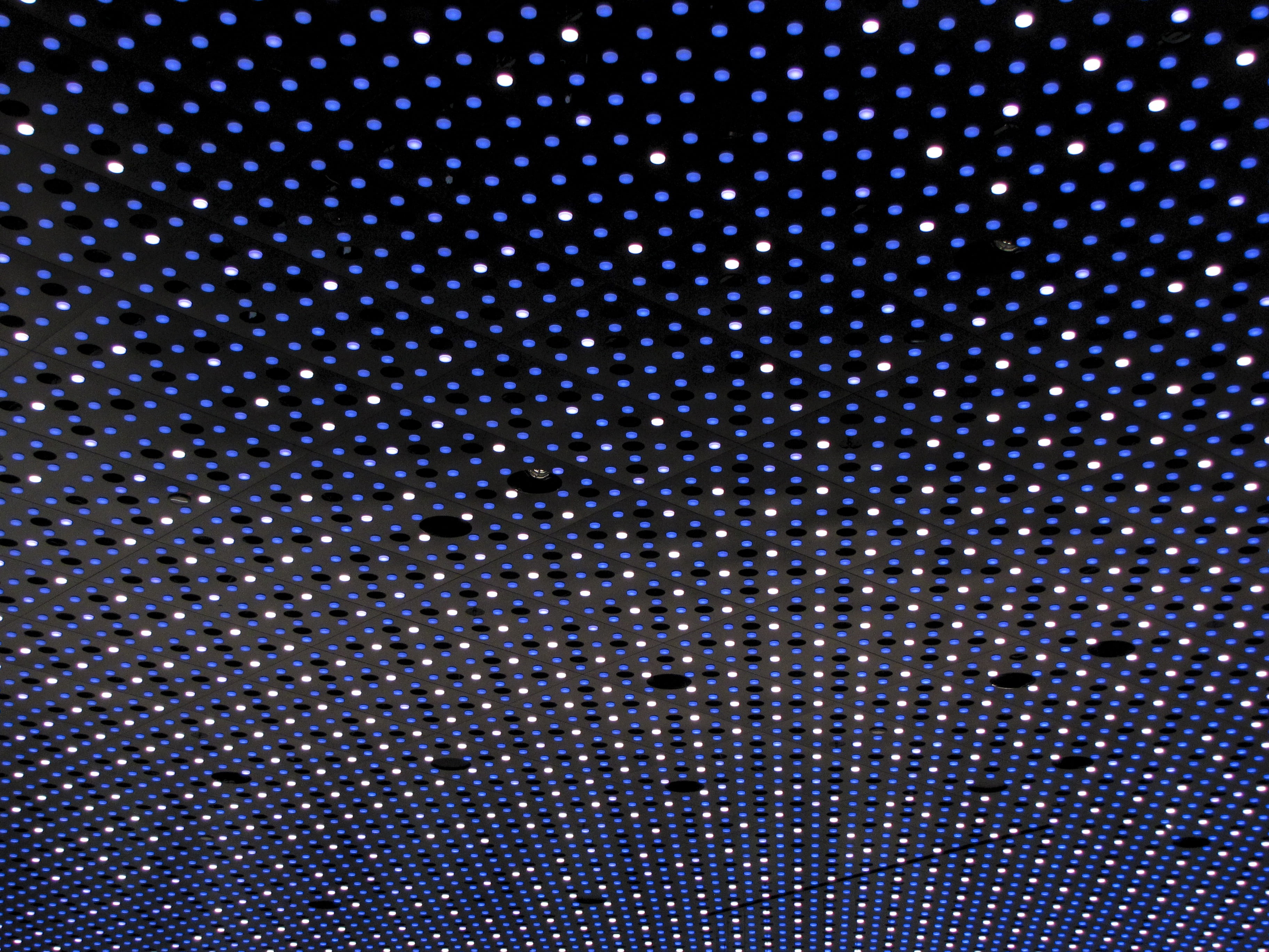 bright, glass, illuminated, backgrounds, screen, vibrant color, 2K, ornate, dance music, device screen, interior, textured, lighting equipment, grid, modern, HD Wallpaper