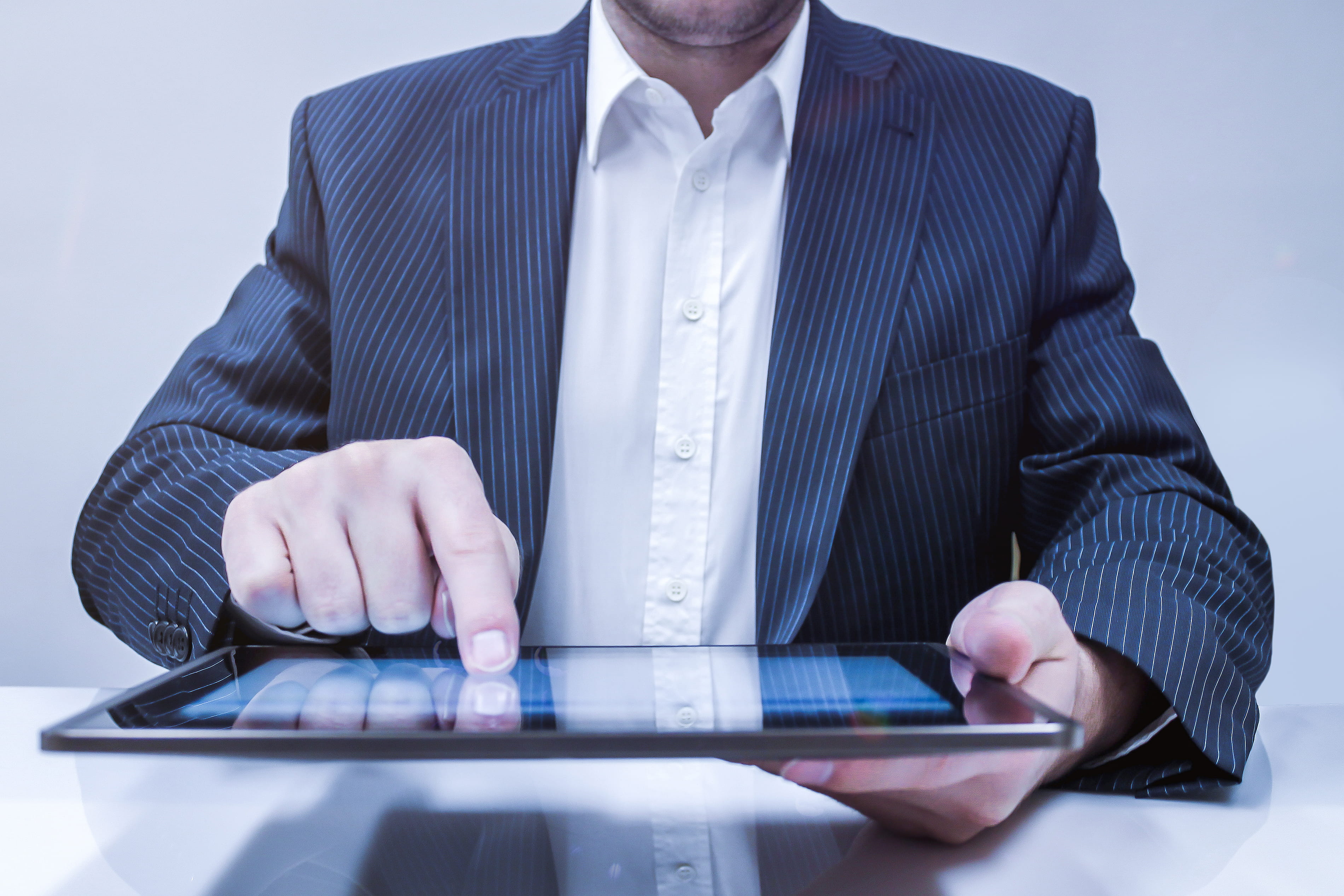 one person, office, businessman, computer, well-dressed, hand, connection, internet, digital tablet, technology, tablet, screen, males, men, 2K, computer network, HD Wallpaper
