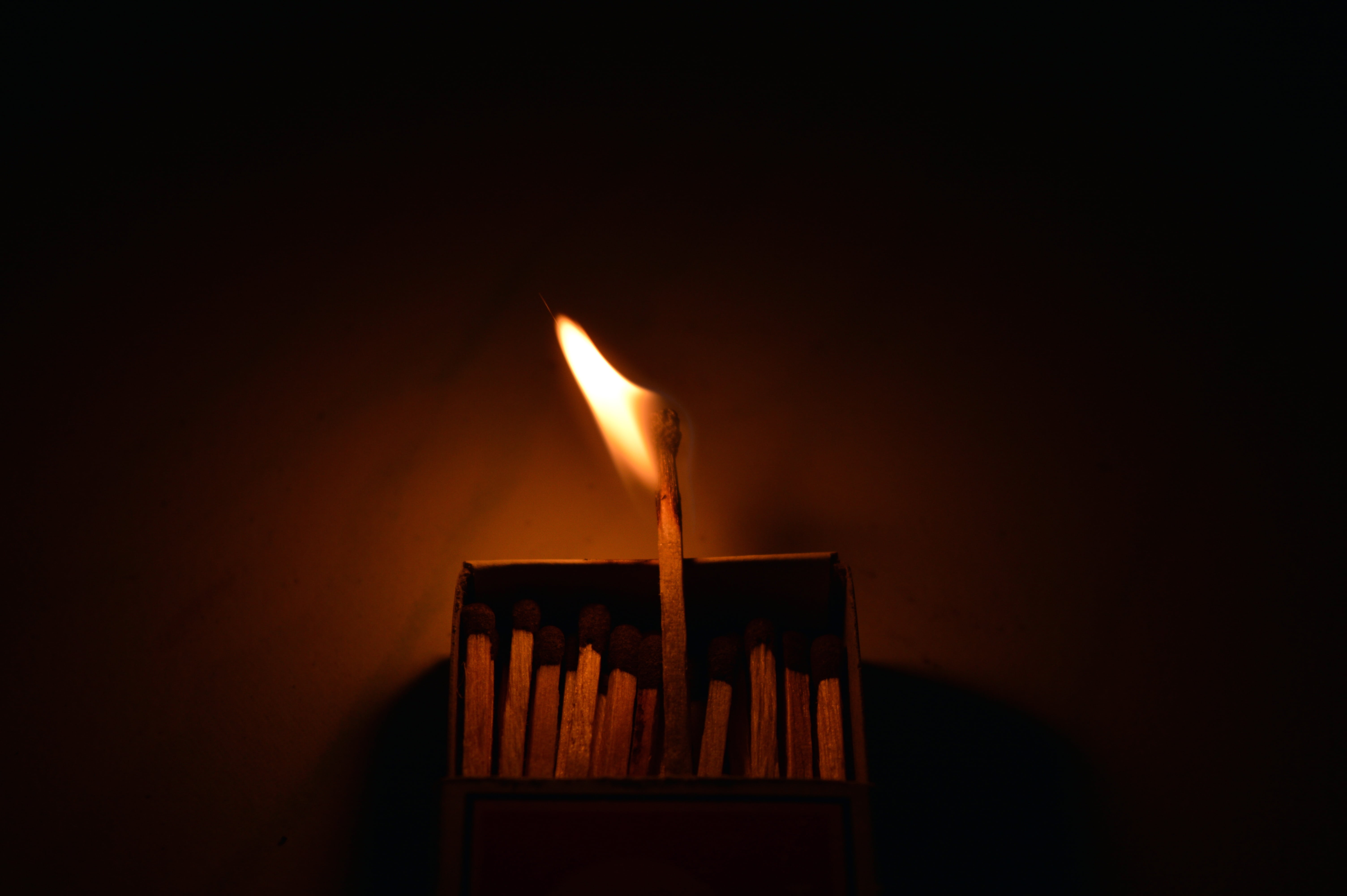 unique, positive, follow, motion, illuminated, burning, lighted, candle, glowing, winner, close-up, think, different, dark, darkroom, flame, box, single object, HD Wallpaper