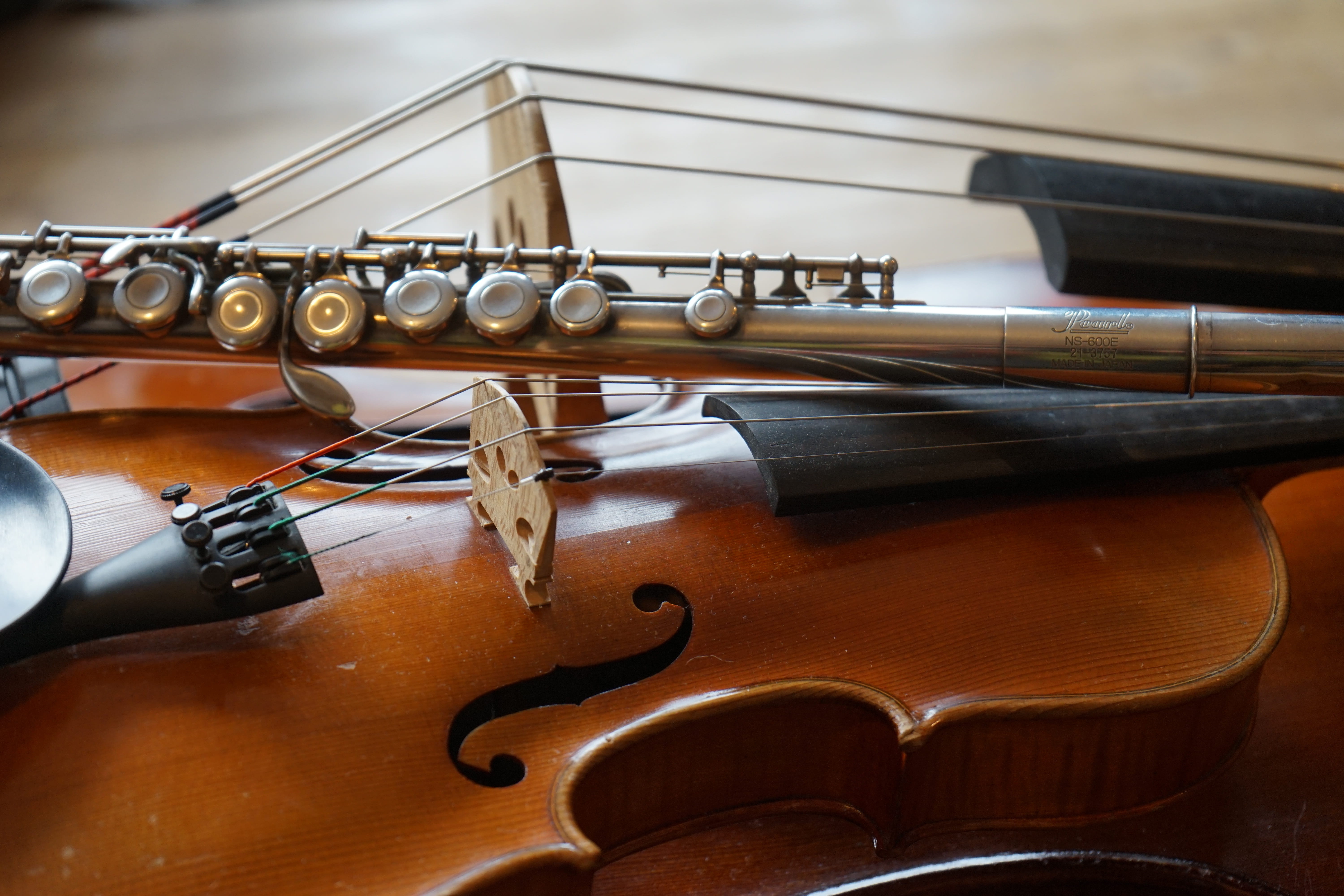 music, sheet music, concert, flute, treble clef, strings, day, play, ornate, double bass, string instrument, 5K, musical equipment, classical music, craft, HD Wallpaper