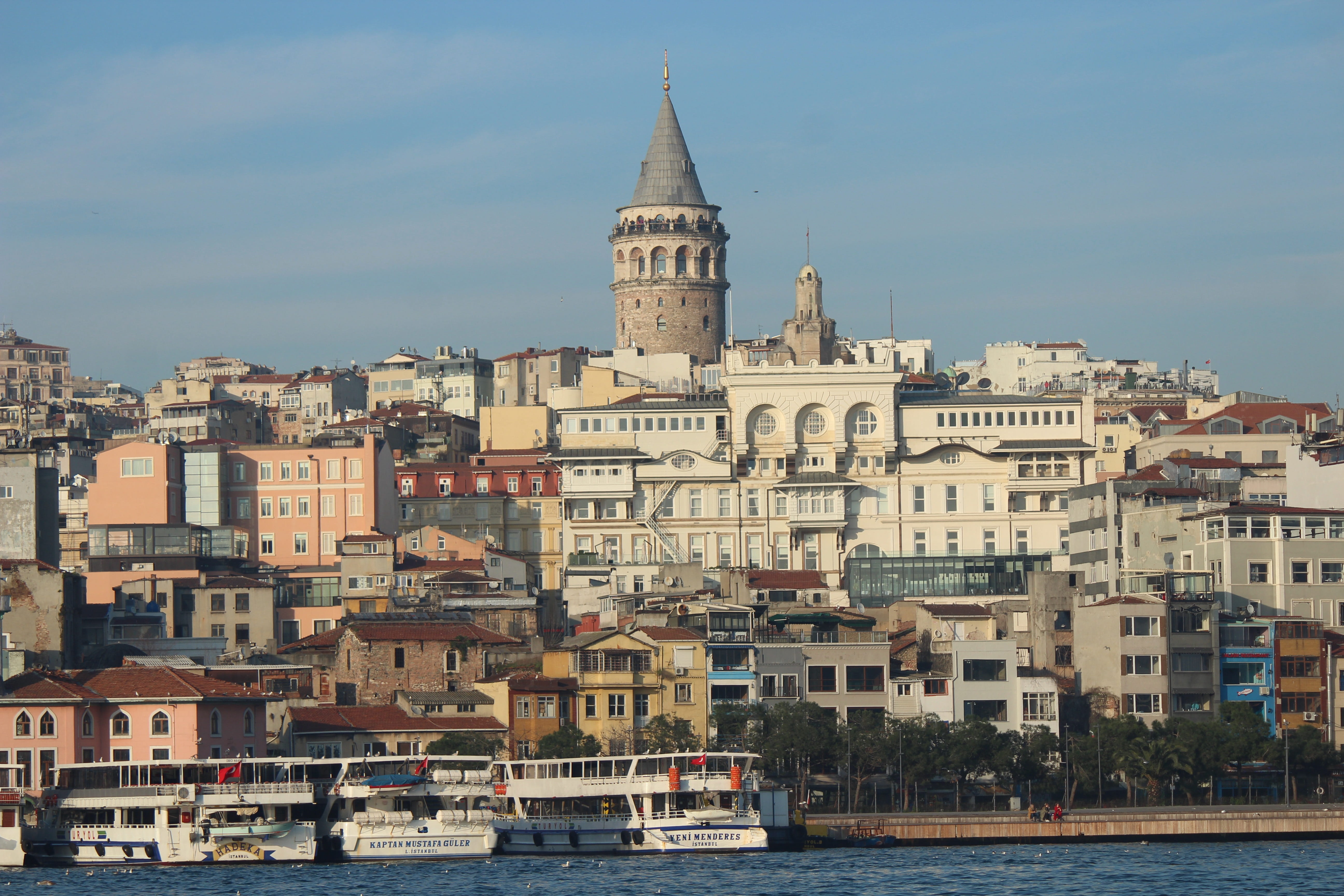 waterfront, residential district, nature, date, attraction, marine, spire, architecture, europe, passenger craft, tower, estuary, turkey, travel destinations, HD Wallpaper