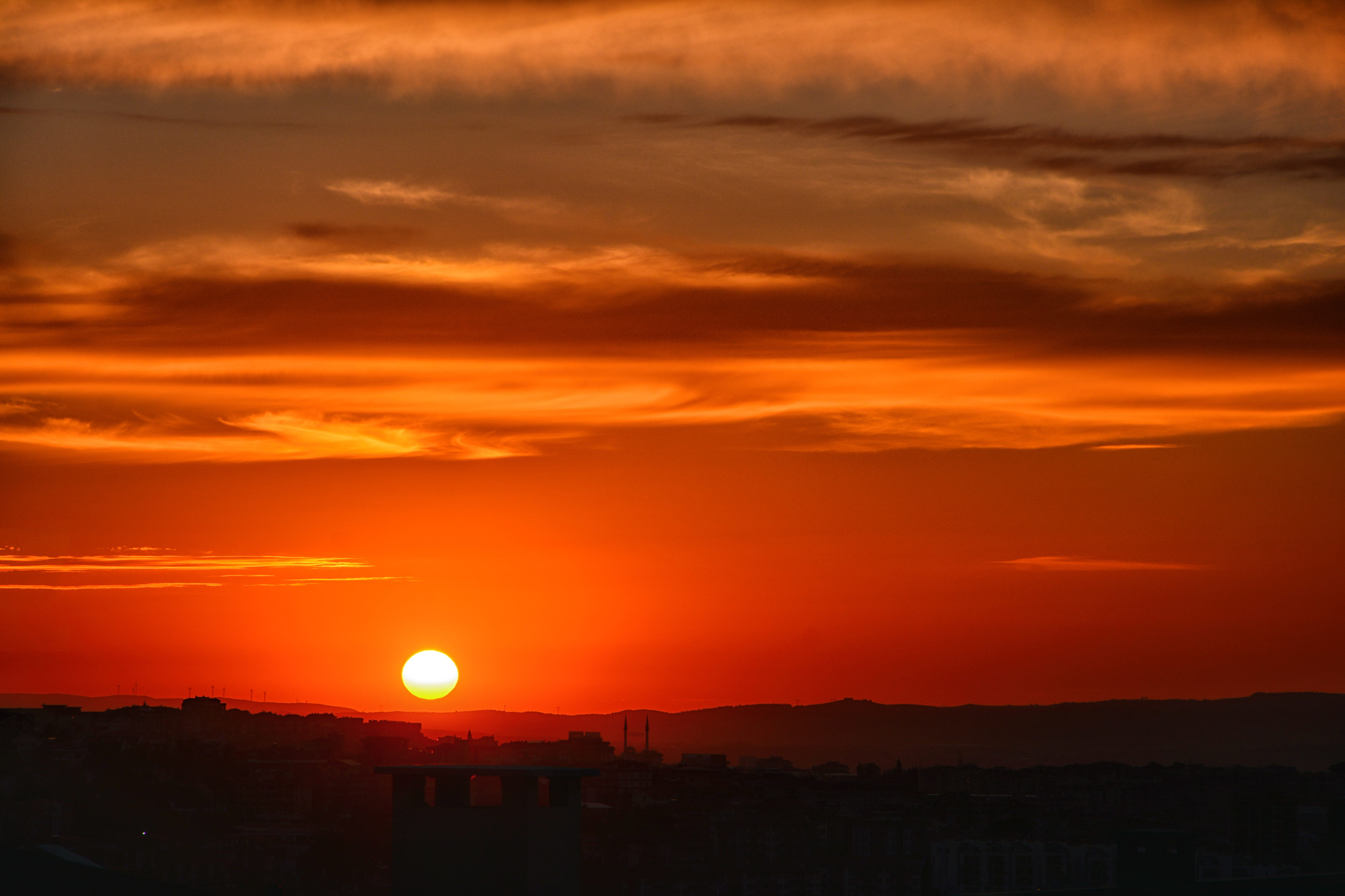 photography, photo, orange color, vibrant color, outdoors, cloud, peace, outdoor, clouds, sunlight, red clouds, beauty in nature, environment, HD Wallpaper