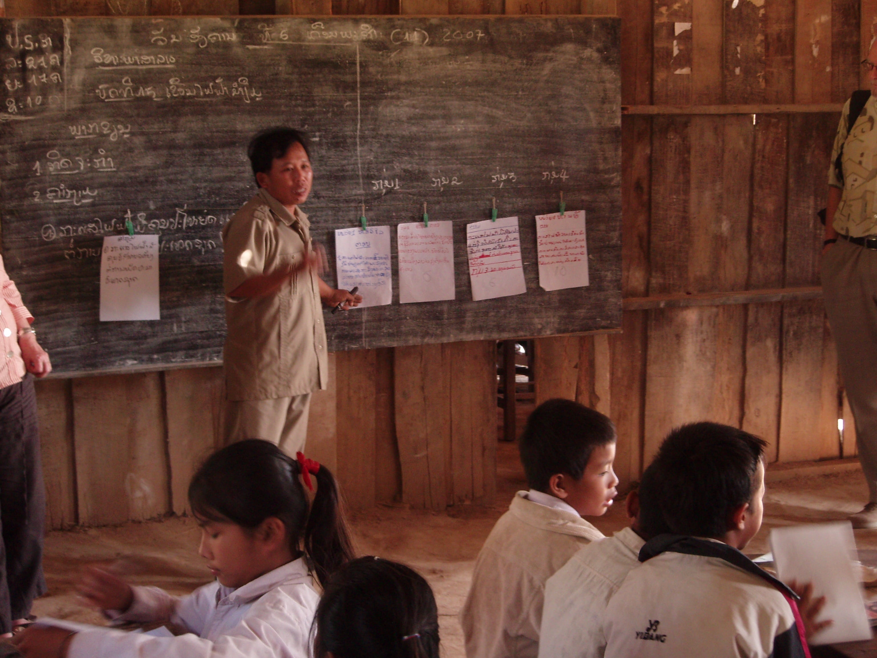 rear view, concentrated, chalk, girl, boys, rural area, professor, child, laos, boy, real people, adult, indoors, young, men, board, to study, group of people, HD Wallpaper