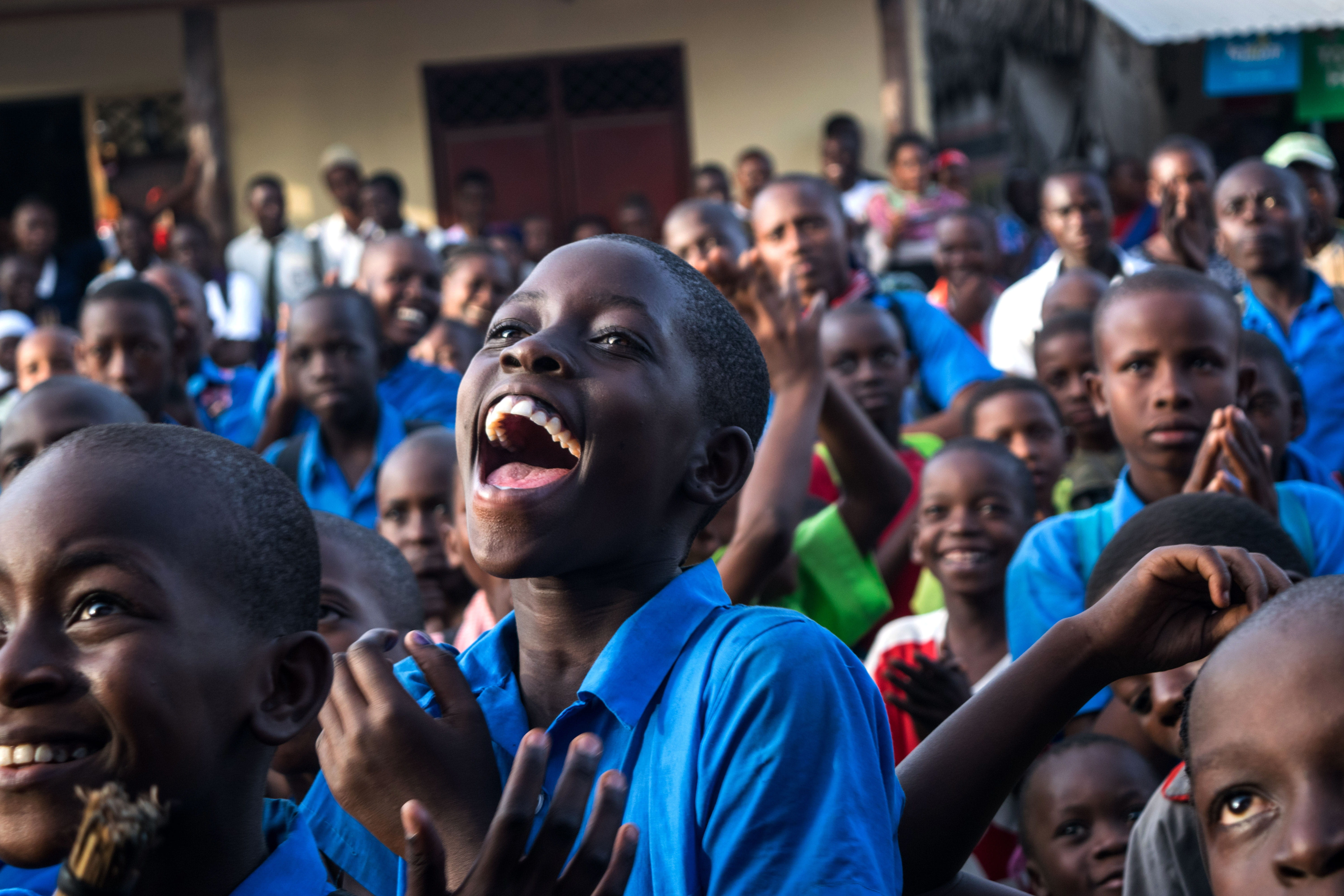 kenya, educational, class, childhood, happiness, preschooler, preschool, young adult, mouth open, encouragement, people, learning, real people, 5K, sport, HD Wallpaper