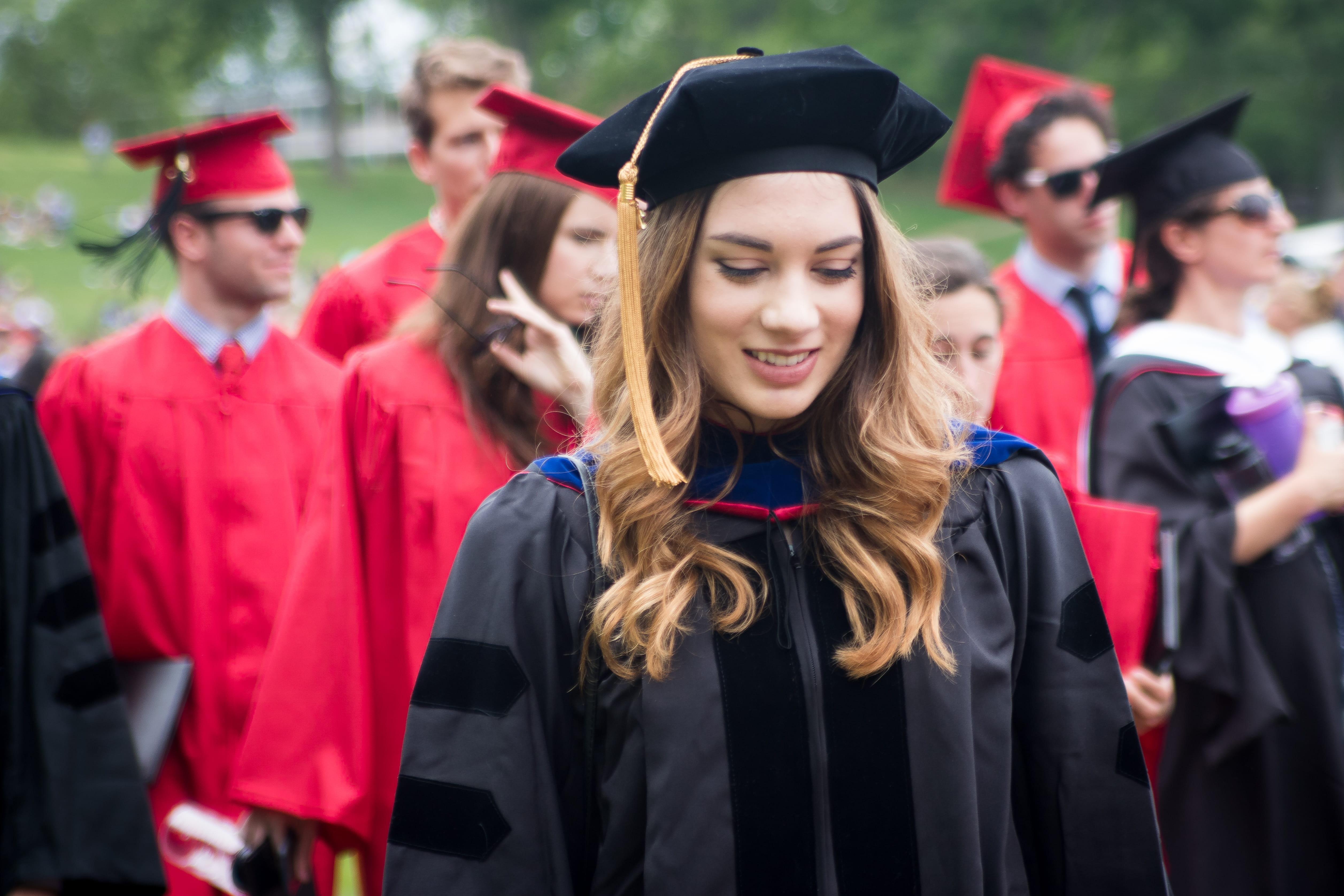 women, university student, woman, education, student, real people, school, group of people, graduate, happiness, adult, college, mortarboard, standing, HD Wallpaper