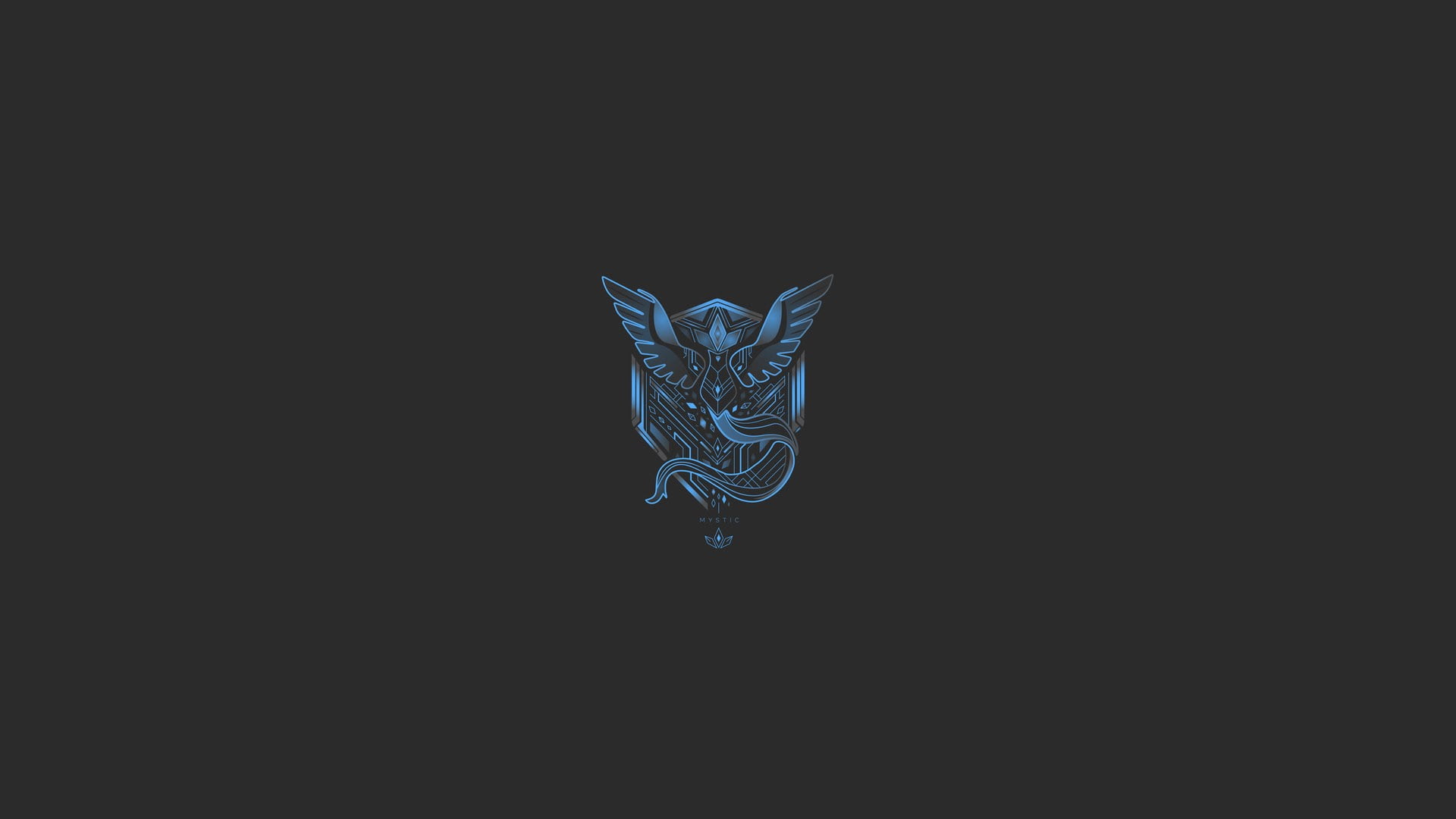 1080P, indoors, close-up, paper, no people, representation, legendary birds, blue, Pokemon Go, nature, crumpled paper, black background, abstract, birds, HD Wallpaper